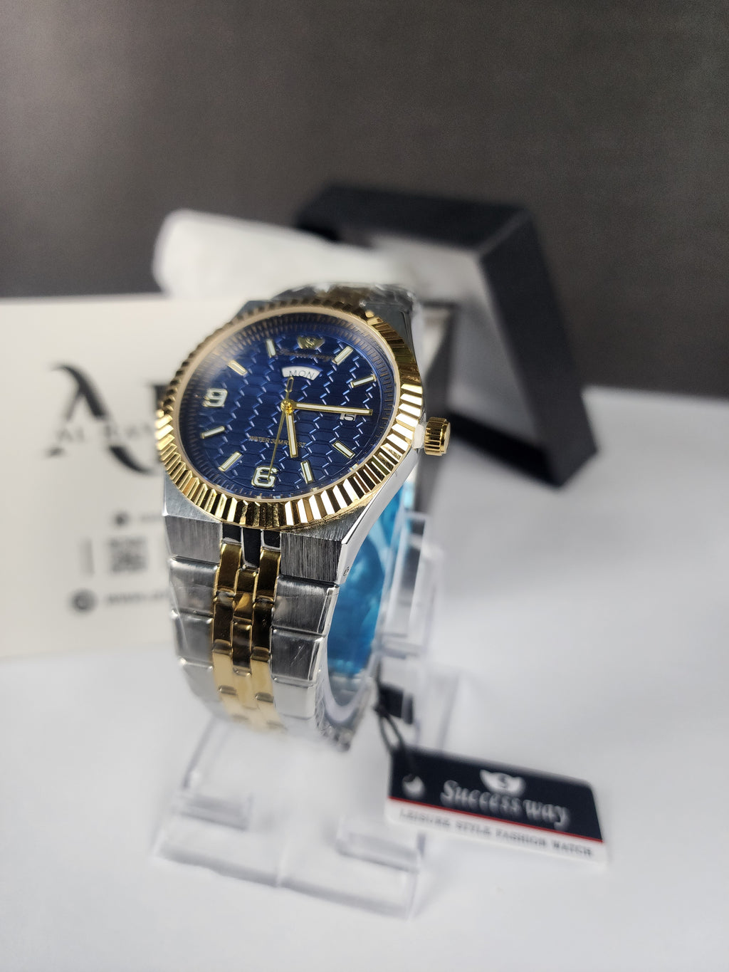 Luxury Successway (Day - Date) L270 - Two Tone - Blue Dial