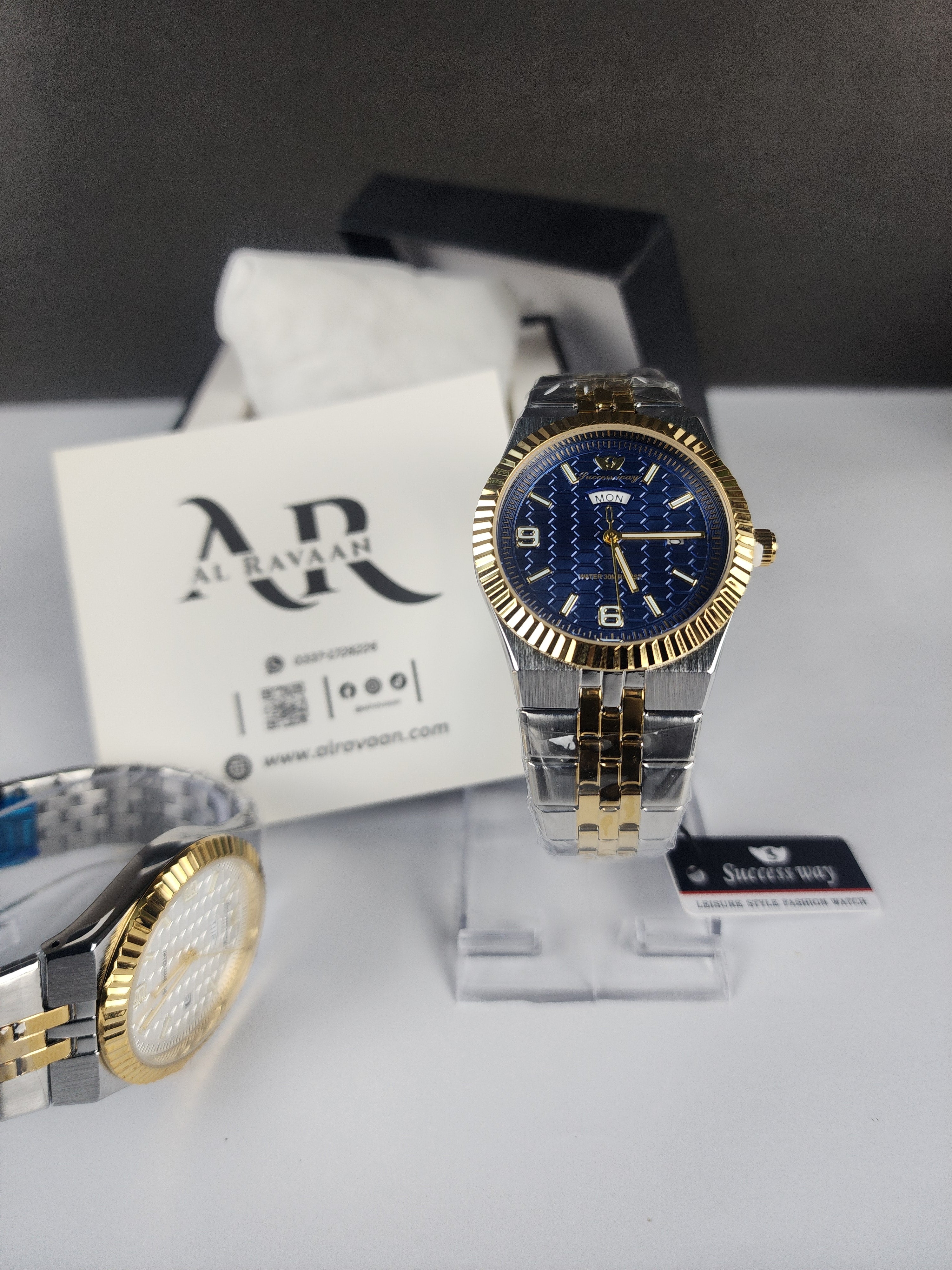 Luxury Successway (Day - Date) L270 - Two Tone - Blue Dial