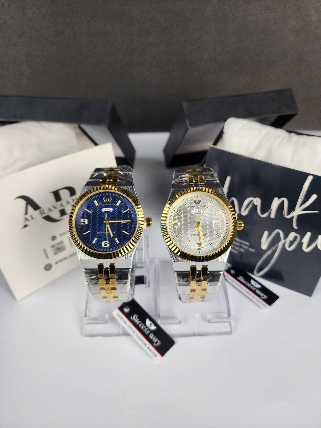 Luxury Successway (Day - Date) L270 - Two Tone - Blue Dial