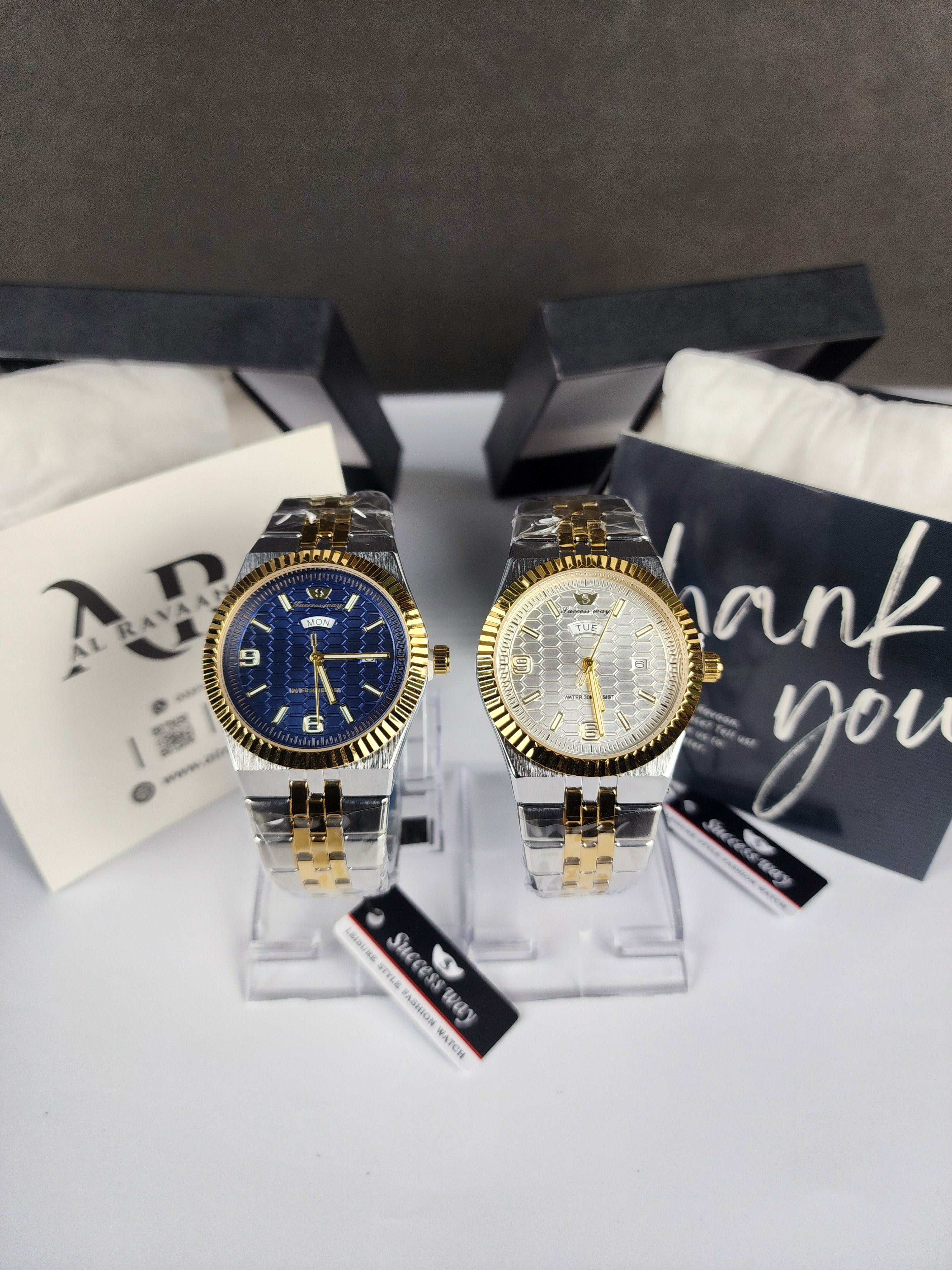 Luxury Successway (Day - Date) L270 - Two Tone - Blue Dial