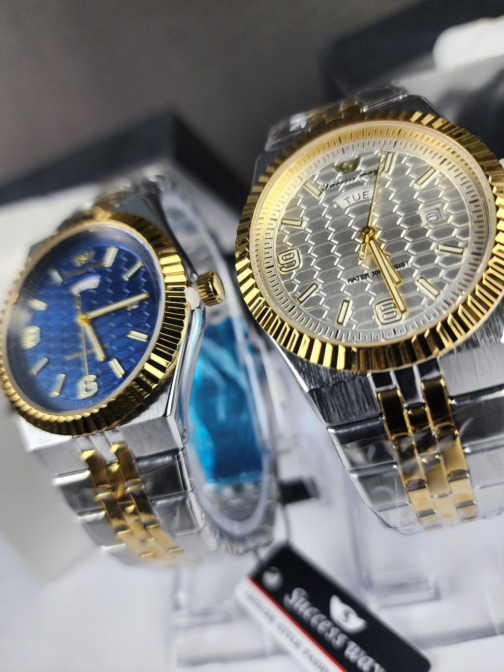 Luxury Successway (Day - Date) L270 - Two Tone - Silver Dial