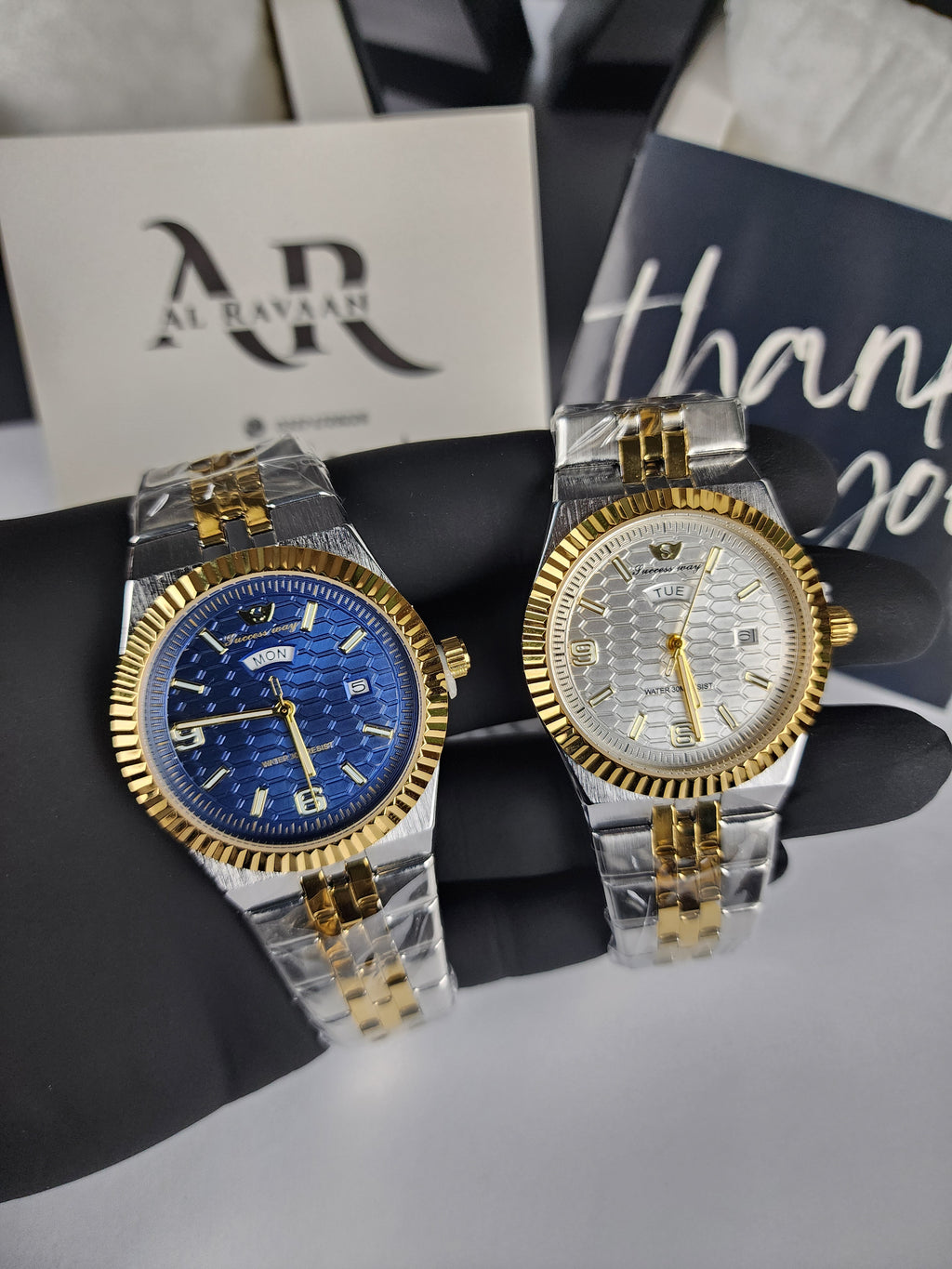 Luxury Successway (Day - Date) L270 - Two Tone - Blue Dial