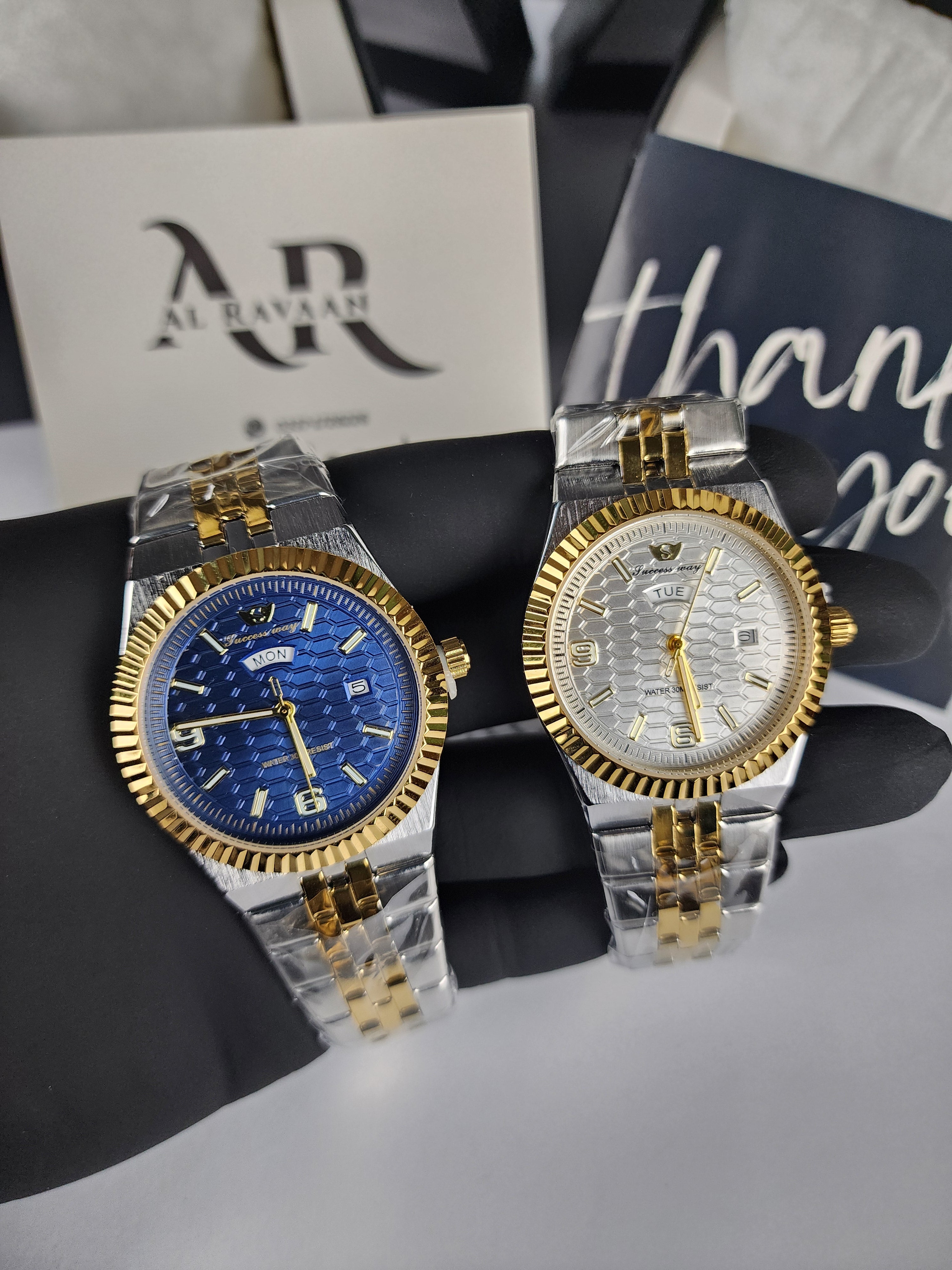 Luxury Successway (Day - Date) L270 - Two Tone - Blue Dial