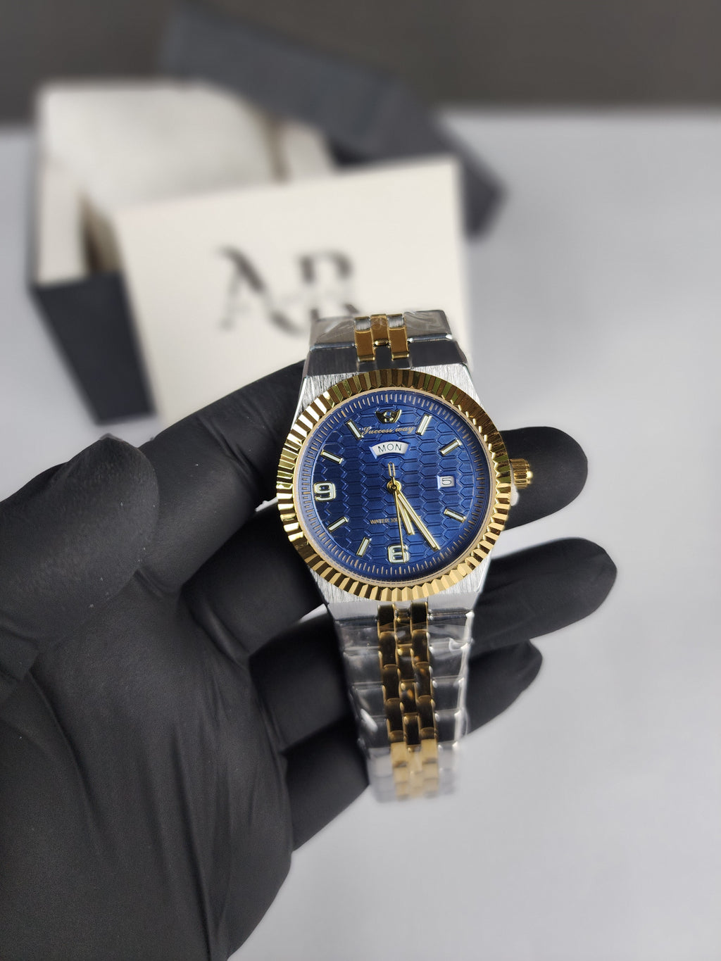 Luxury Successway (Day - Date) L270 - Two Tone - Blue Dial