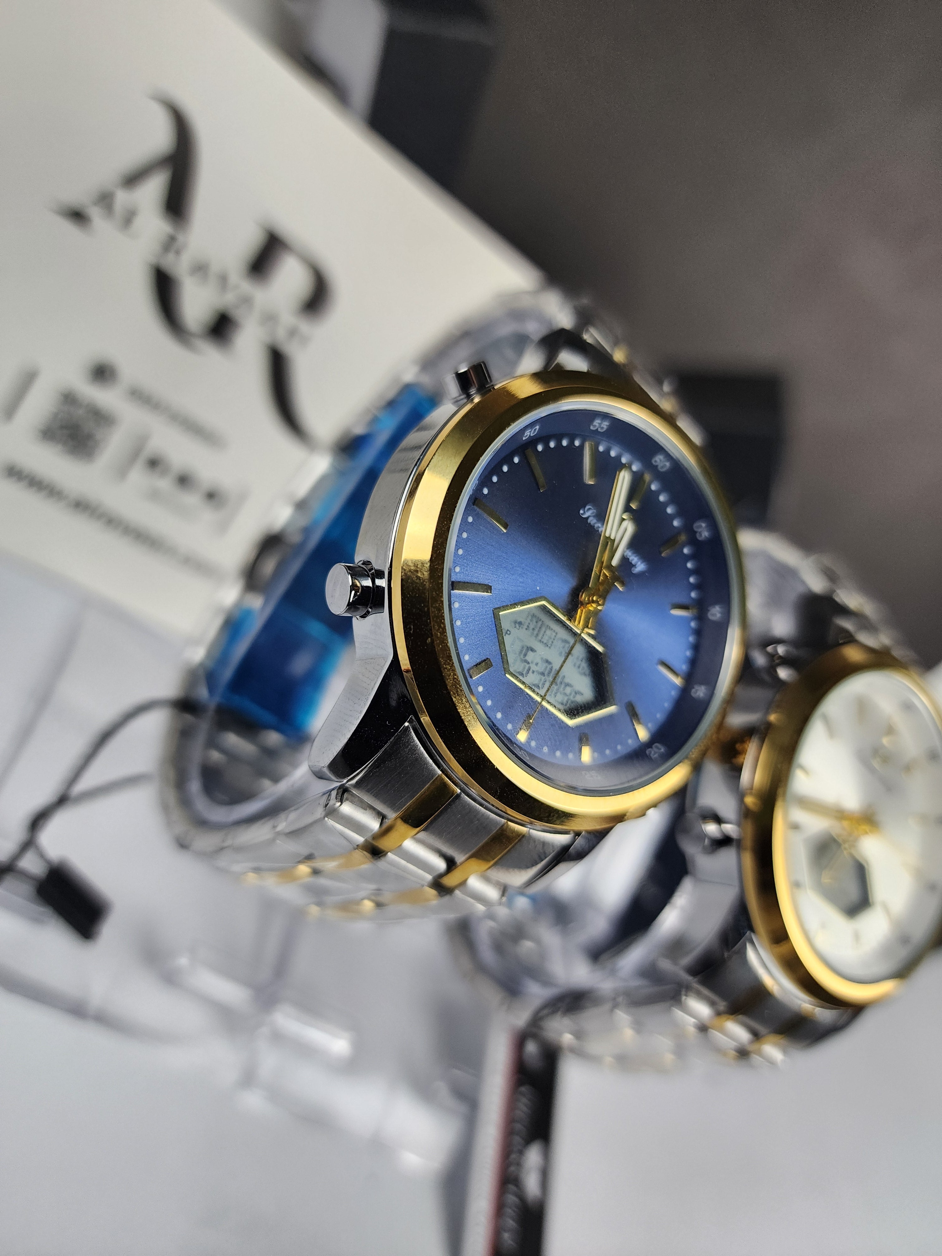 Successway Dual Time L226 - Two Tone - Blue Dial