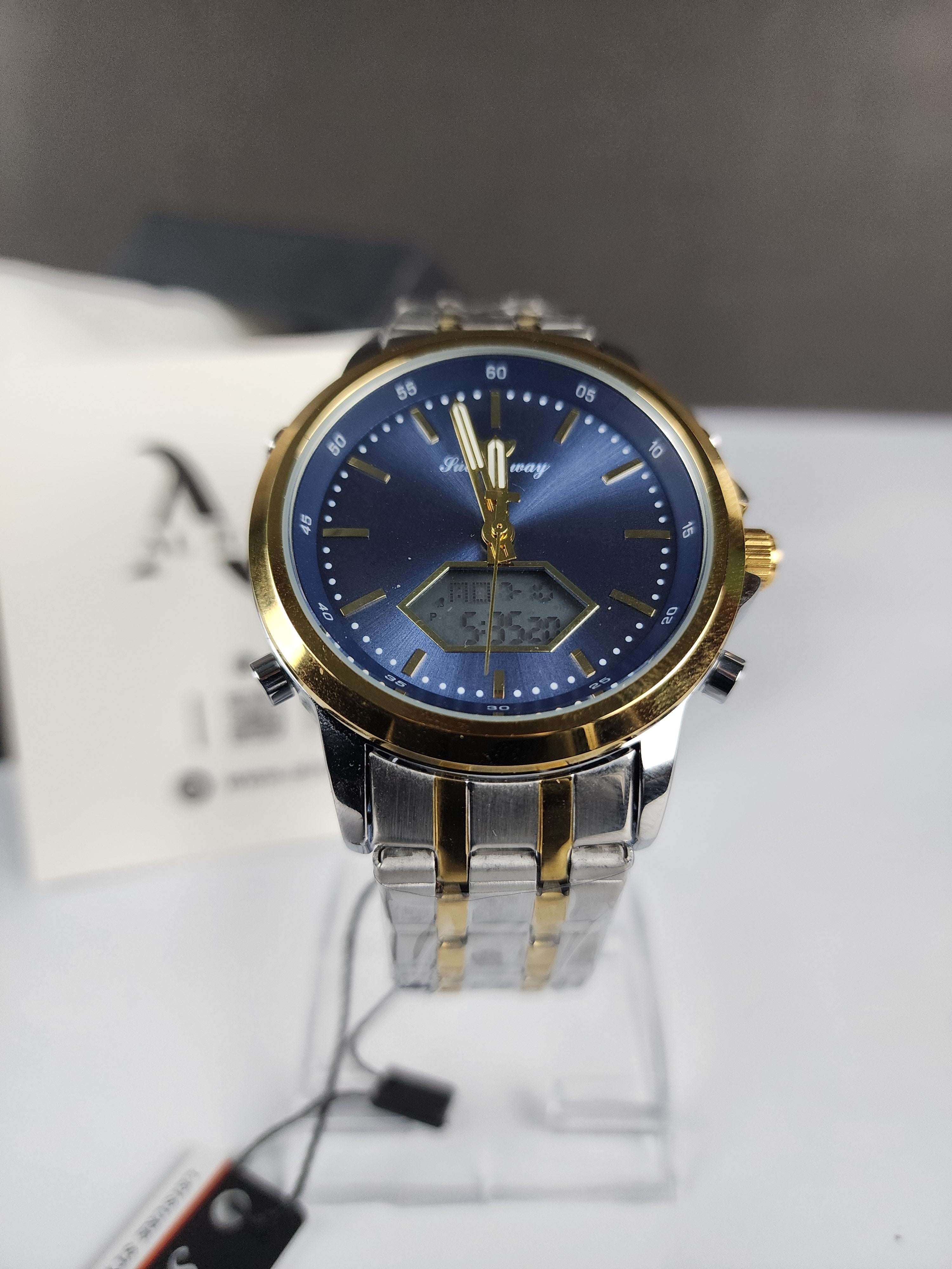 Successway Dual Time L226 - Two Tone - Blue Dial