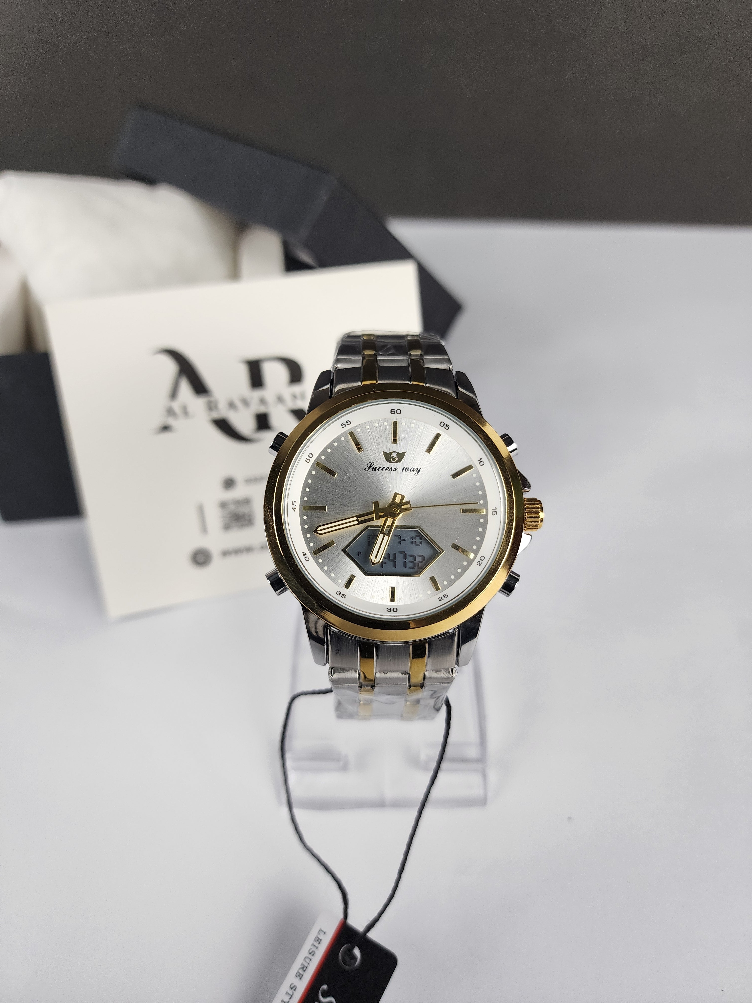 Successway Dual Time L226 - Two Tone - Silver Dial