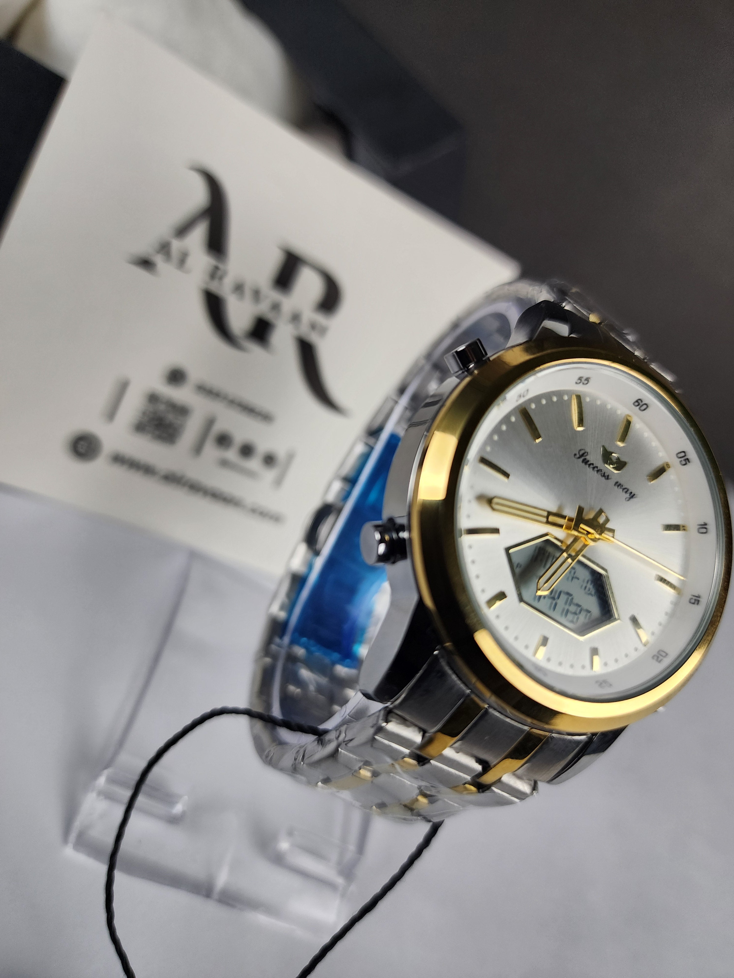 Successway Dual Time L226 - Two Tone - Silver Dial