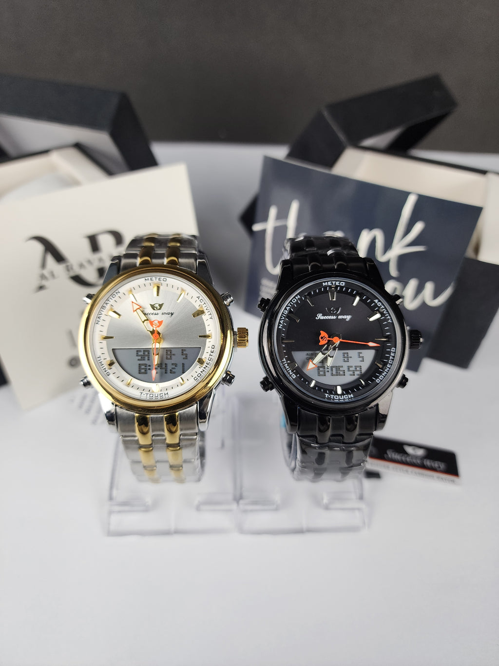 Successway Dual Time L233 - Two Tone - Silver Dial