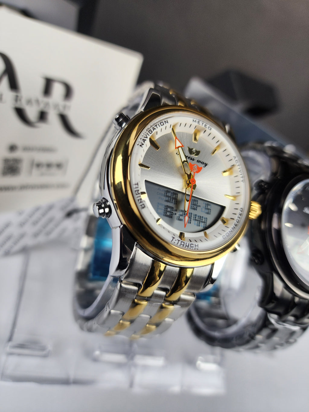 Successway Dual Time L233 - Two Tone - Silver Dial