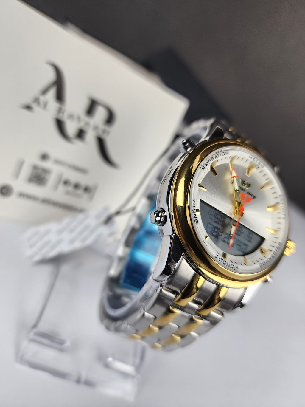 Successway Dual Time L233 - Two Tone - Silver Dial