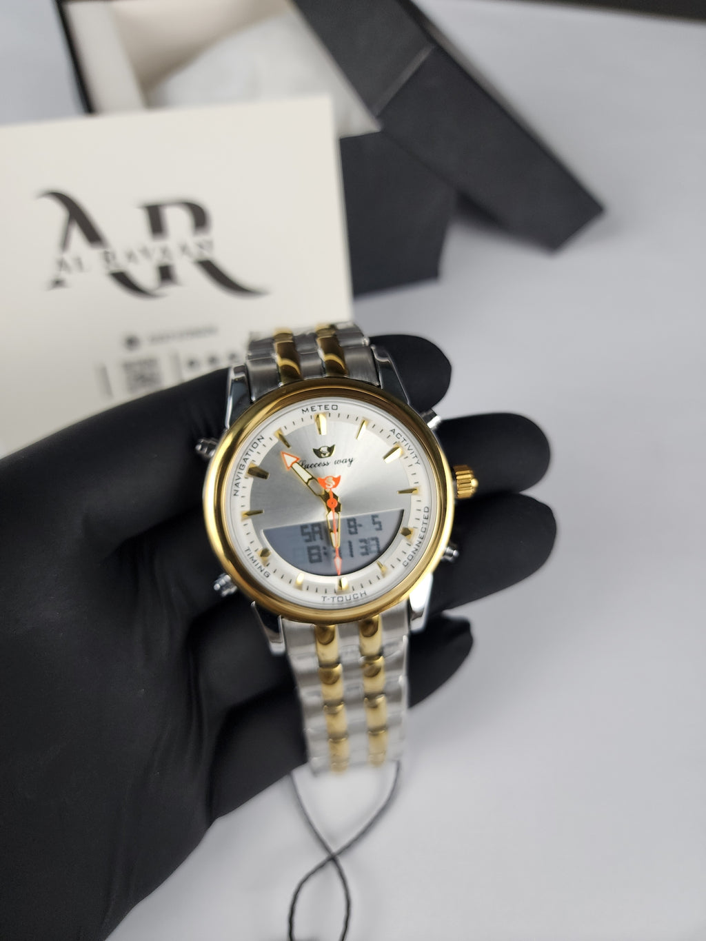 Successway Dual Time L233 - Two Tone - Silver Dial