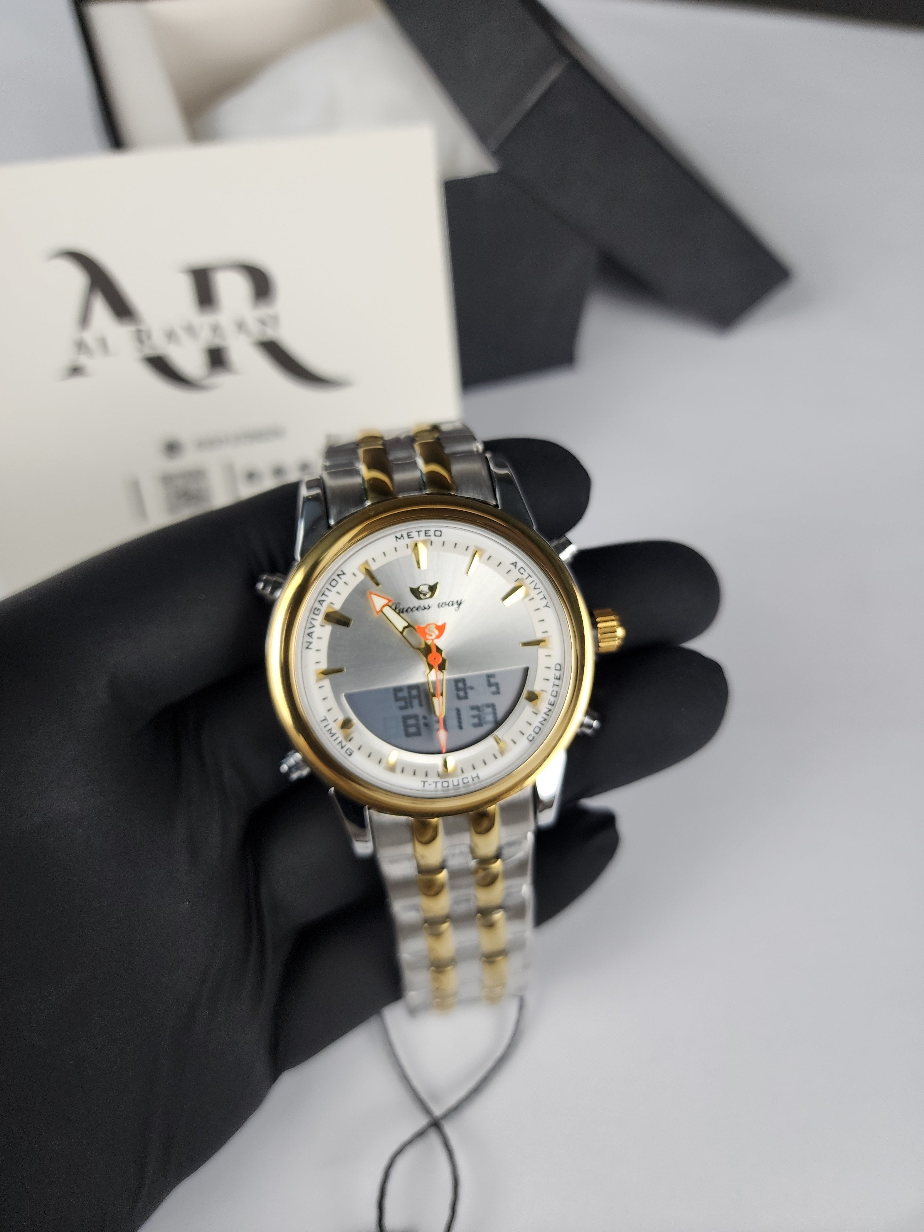 Successway Dual Time L233 - Two Tone - Silver Dial