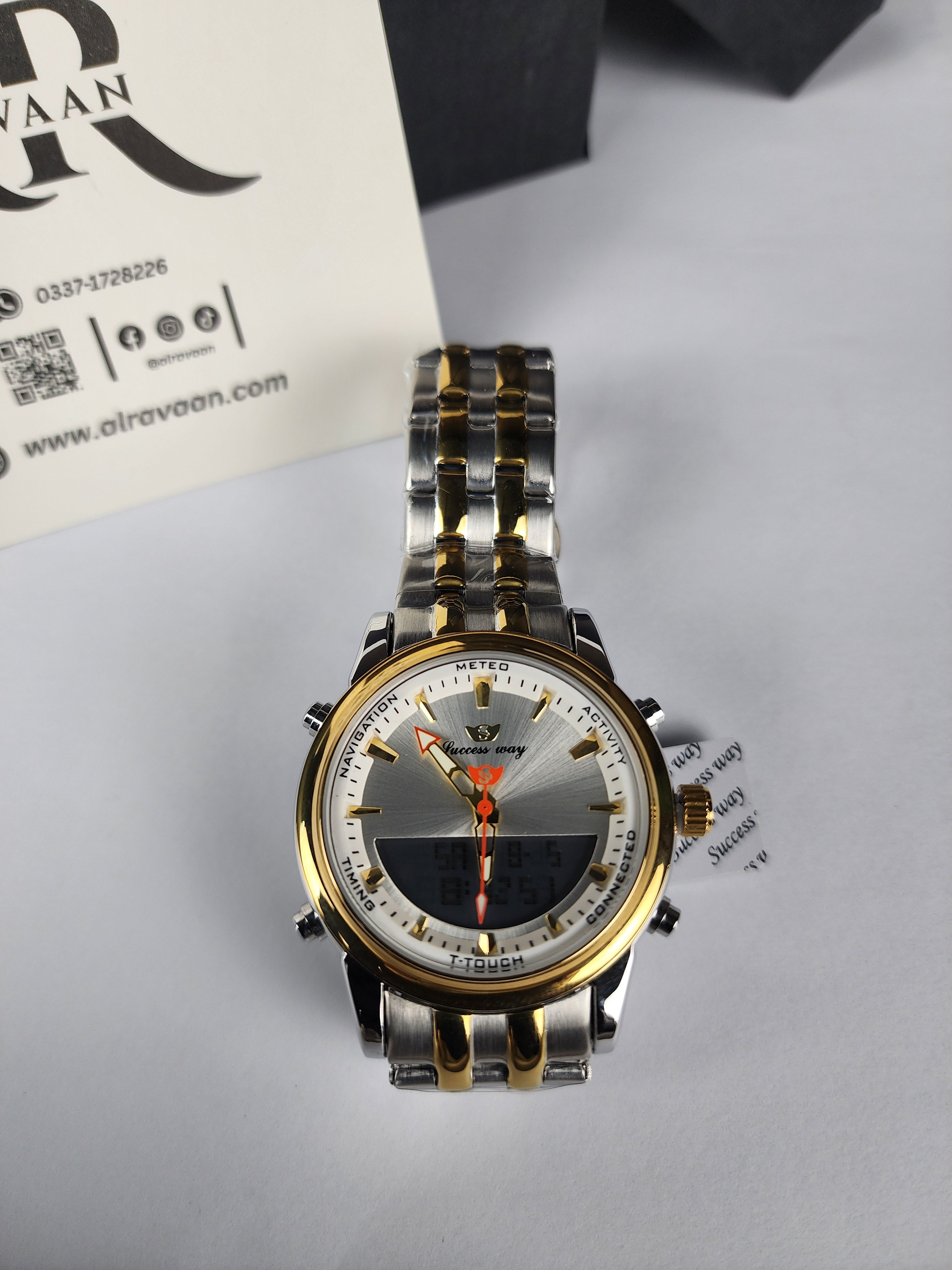 Successway Dual Time L233 - Two Tone - Silver Dial