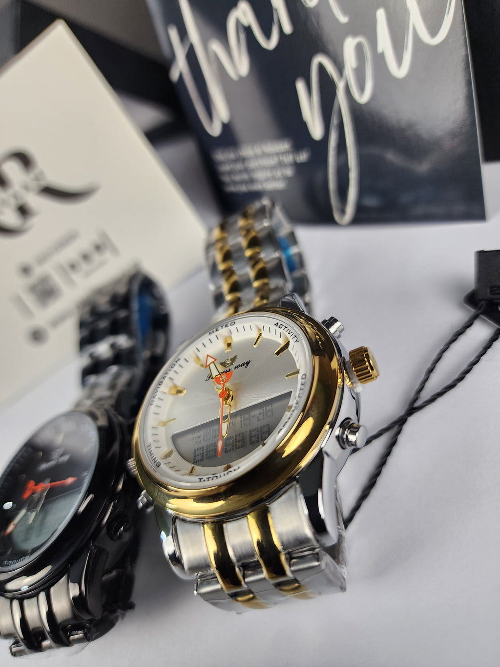 Successway Dual Time L233 - Two Tone - Silver Dial