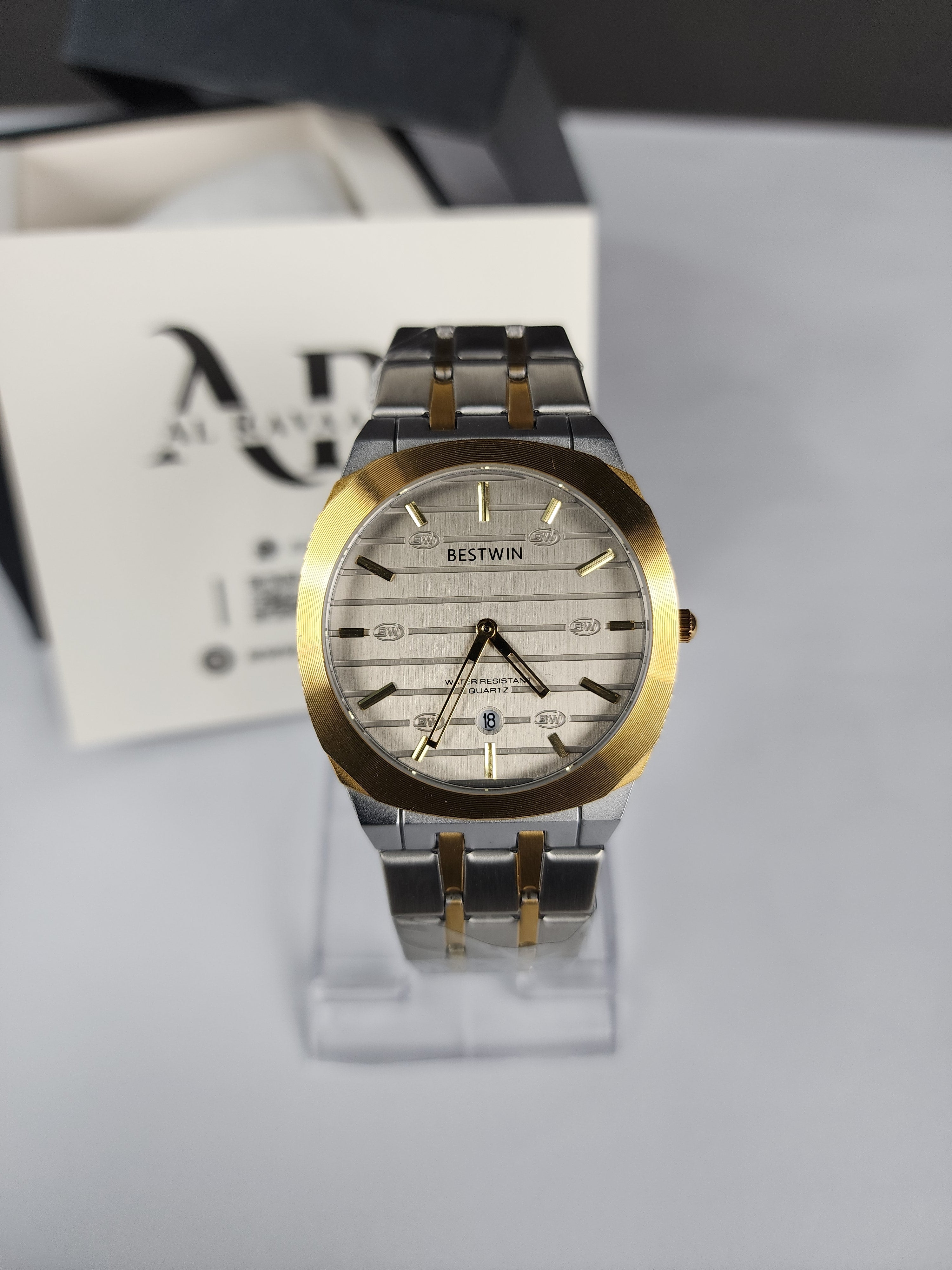 Luxury Bestwin Slim #227 - Two Tone - Silver Dial