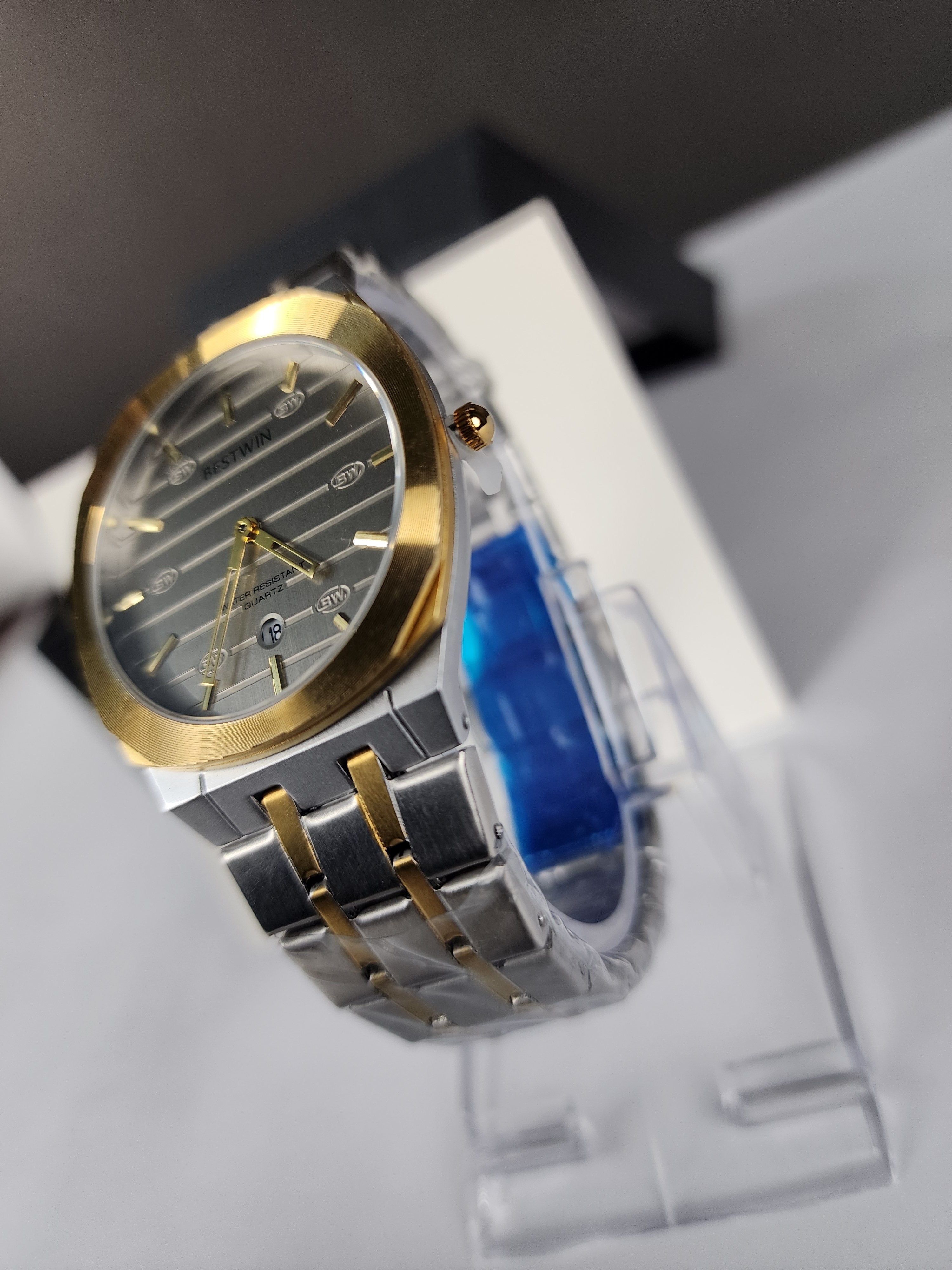 Luxury Bestwin Slim #227 - Two Tone - Silver Dial