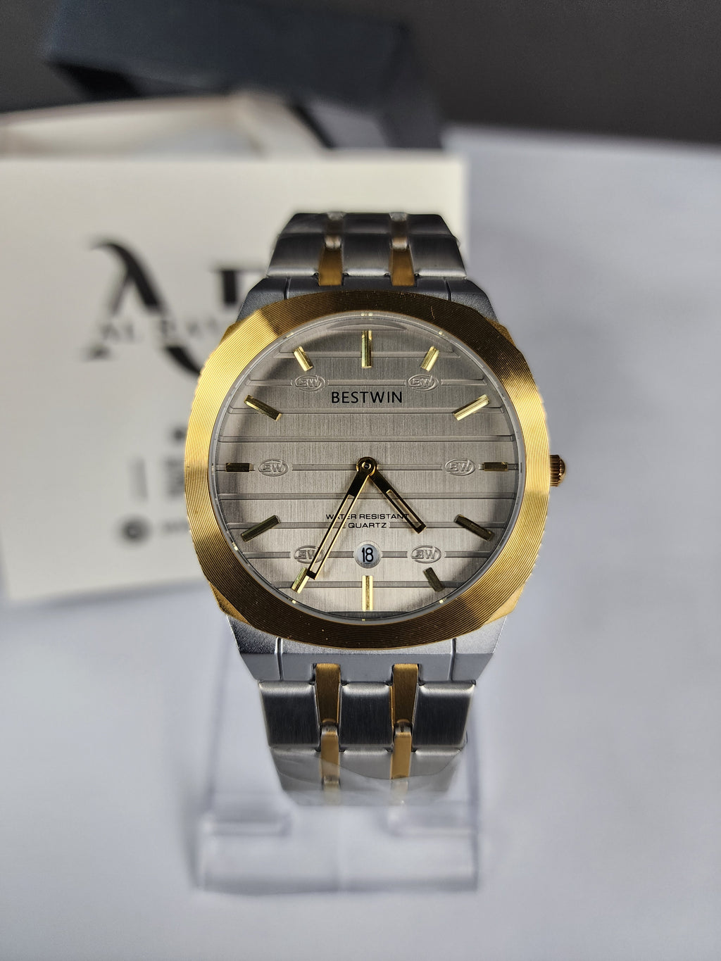 Luxury Bestwin Slim #227 - Two Tone - Silver Dial