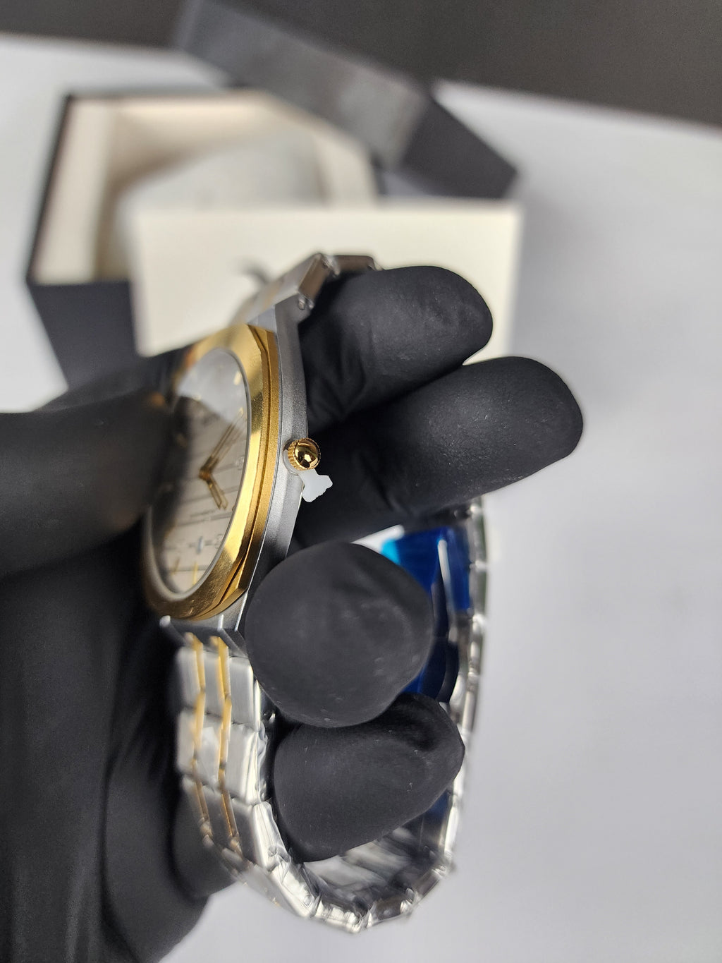 Luxury Bestwin Slim #227 - Two Tone - Silver Dial