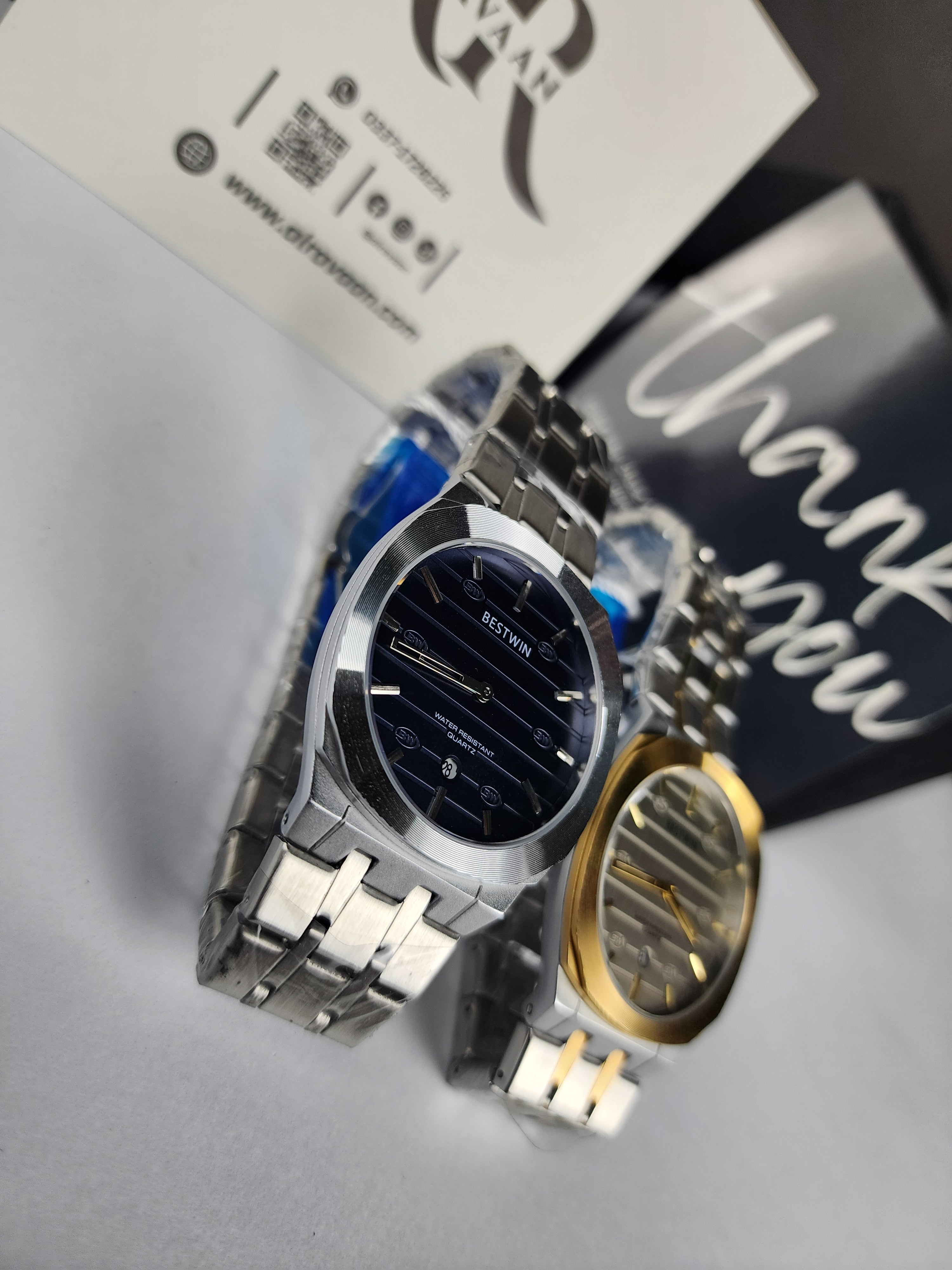 Luxury Bestwin Slim #227 - Blue Dial