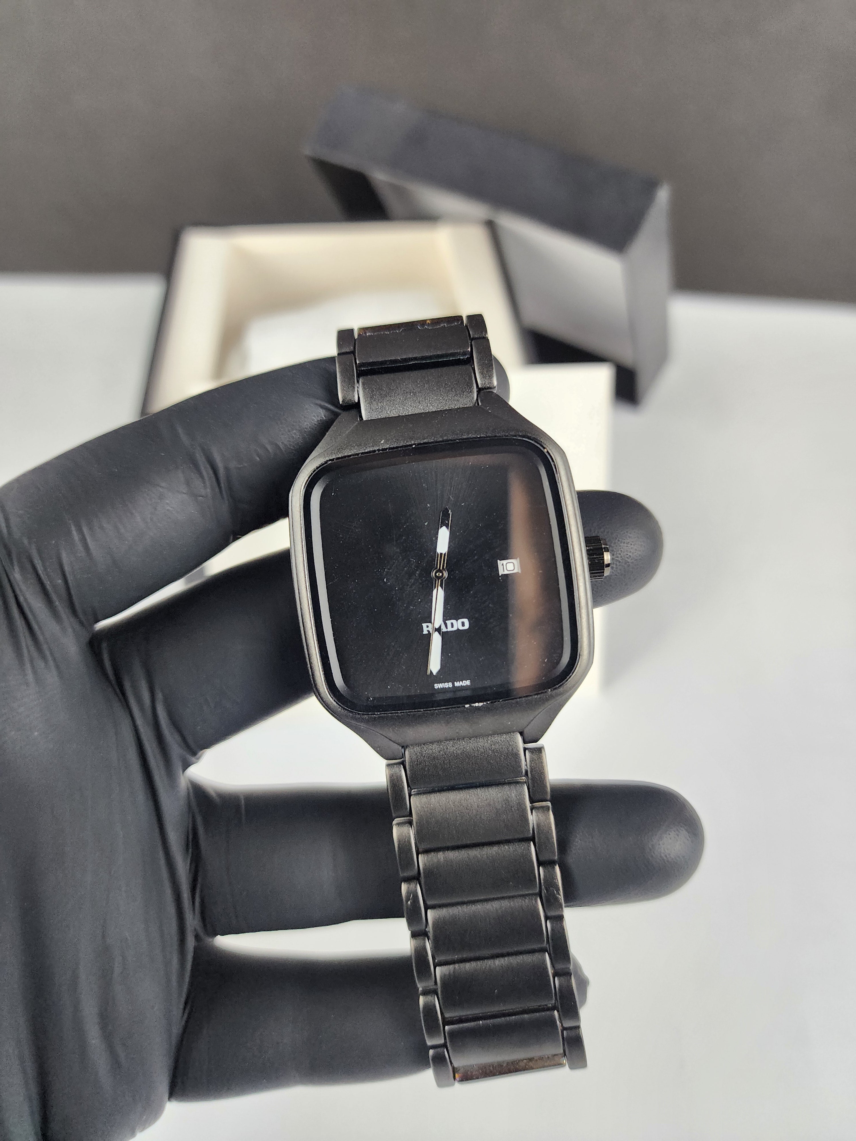 Rado Minimalist True Square Watch - Full Black