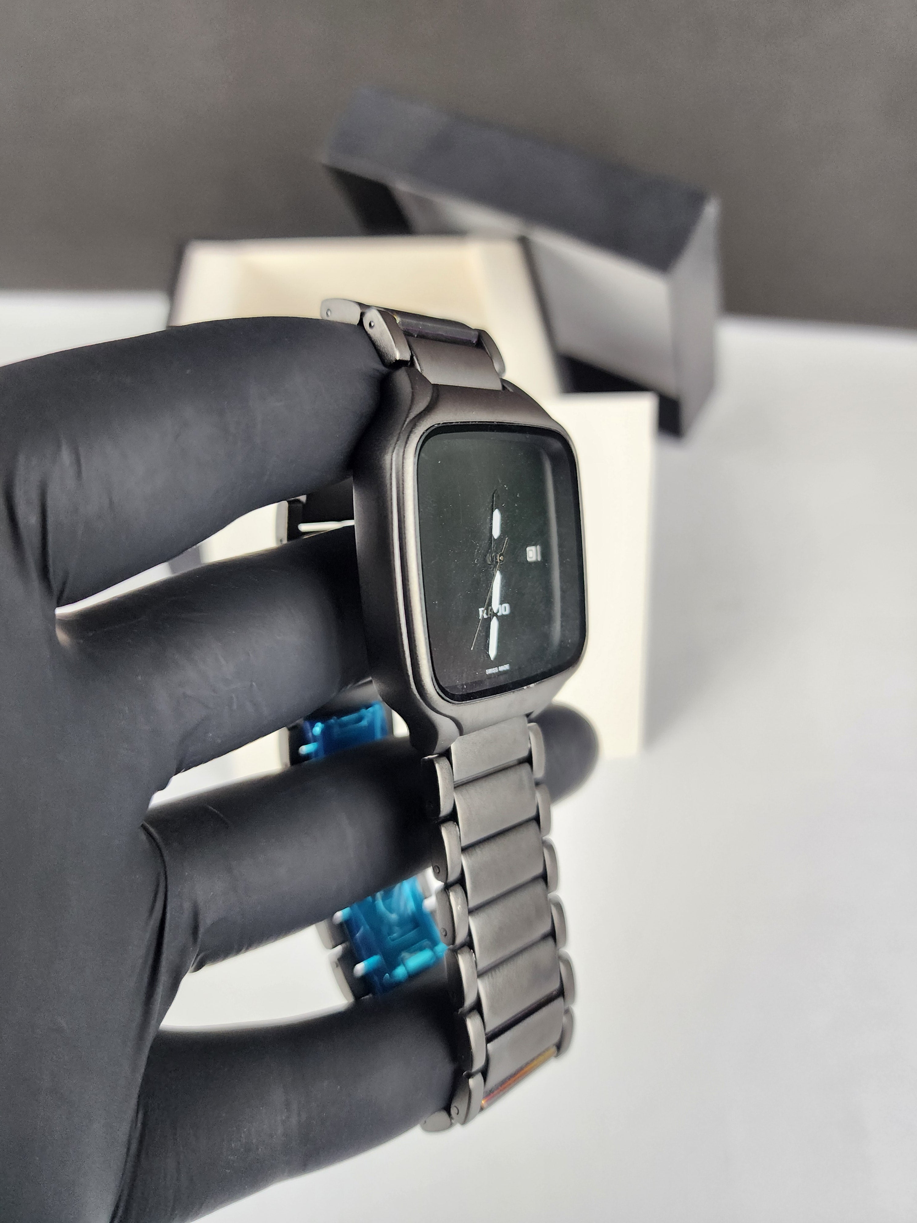 Rado Minimalist True Square Watch - Full Black