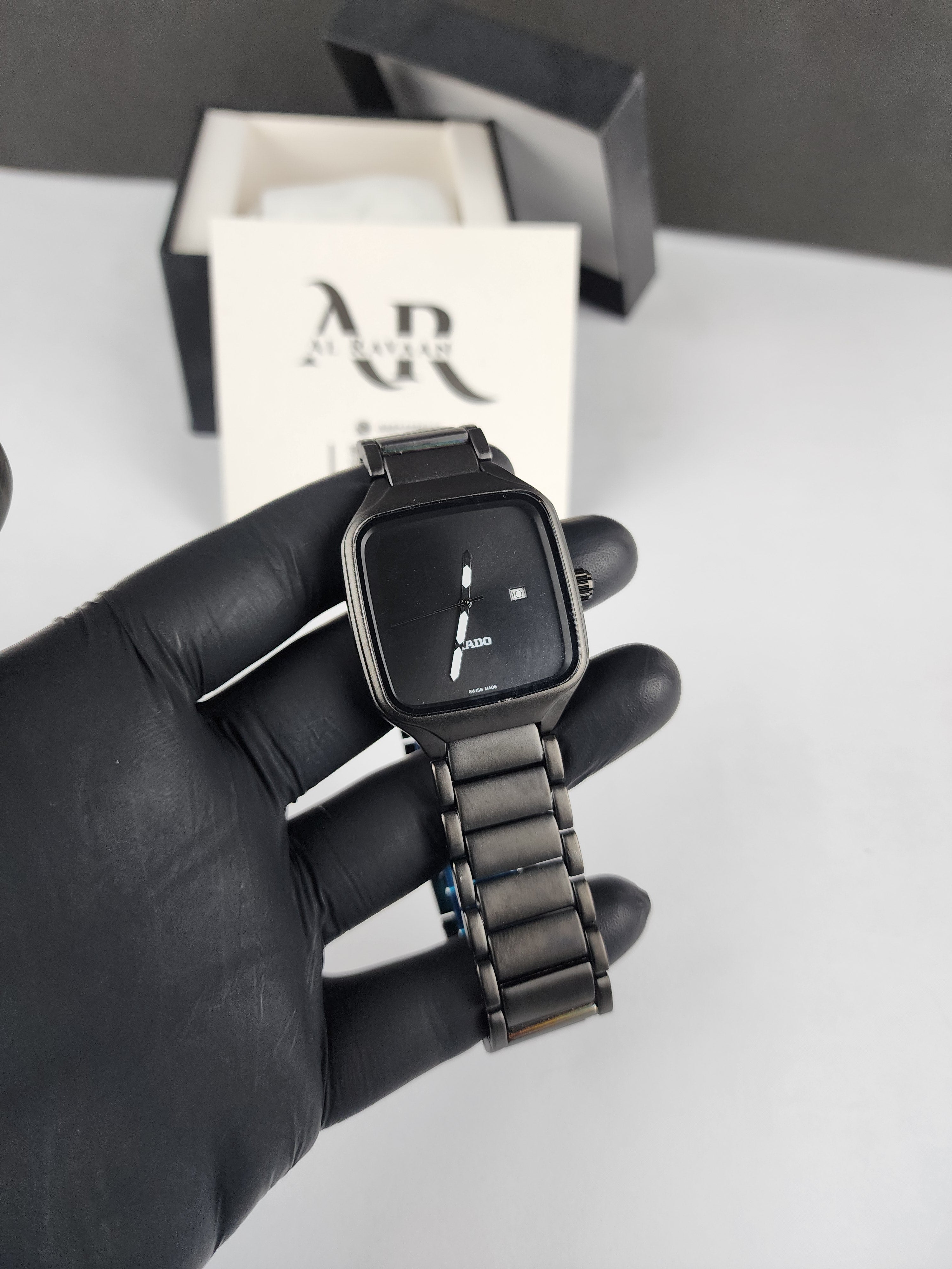 Rado Minimalist True Square Watch - Full Black