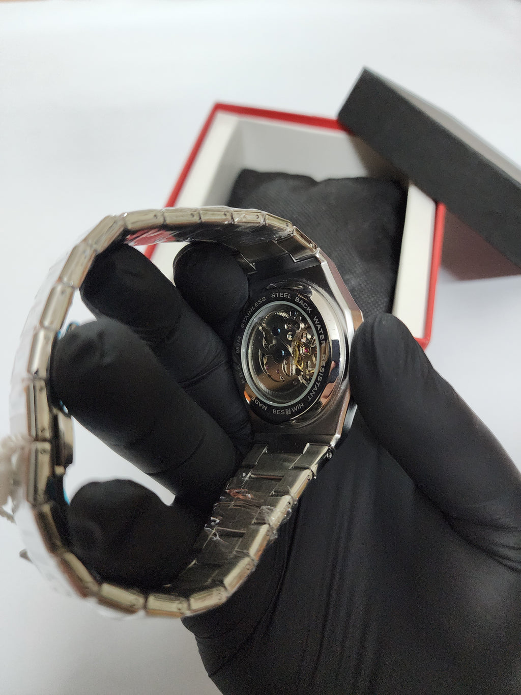 Bestwin Orginal - Automatic Movement Skeleton Dial - Silver