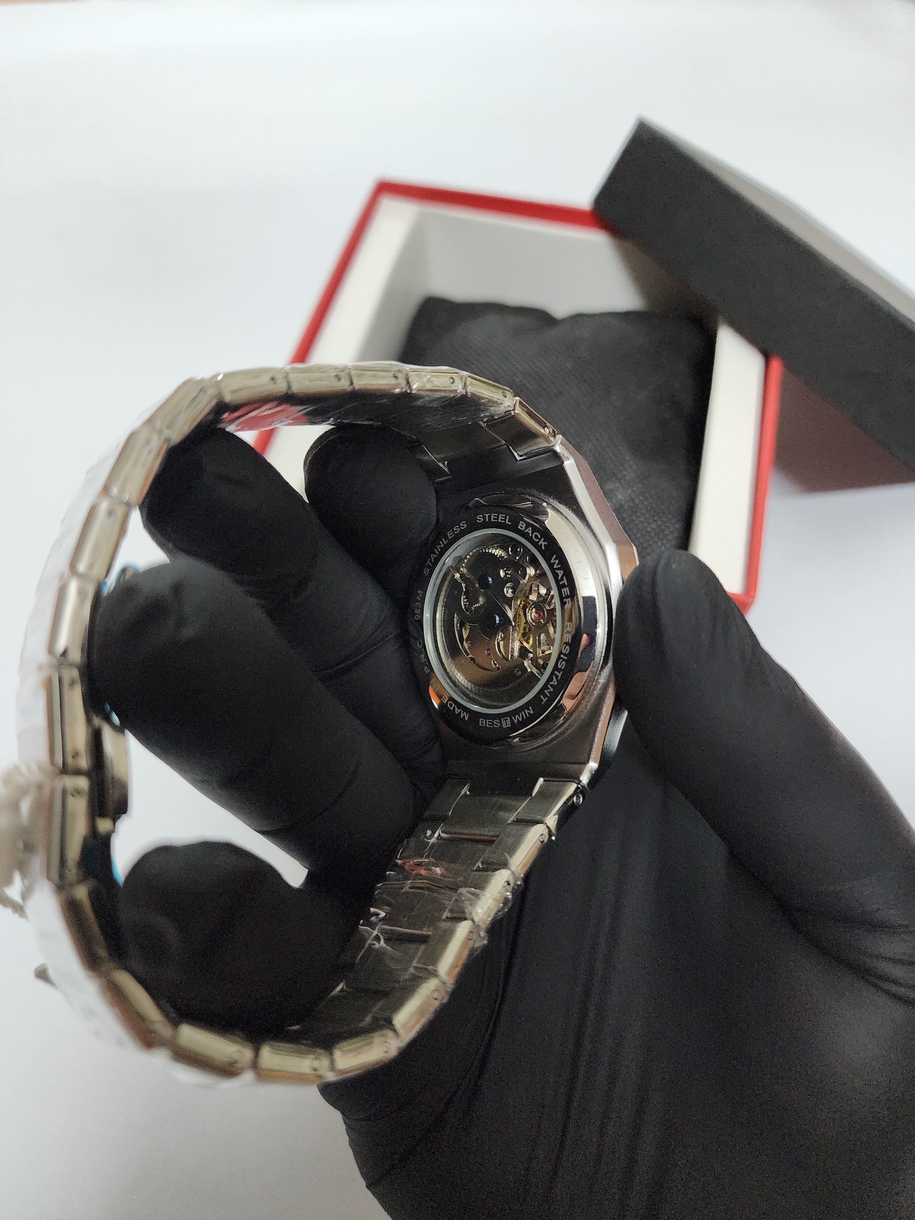 Bestwin Orginal - Automatic Movement Skeleton Dial - Silver