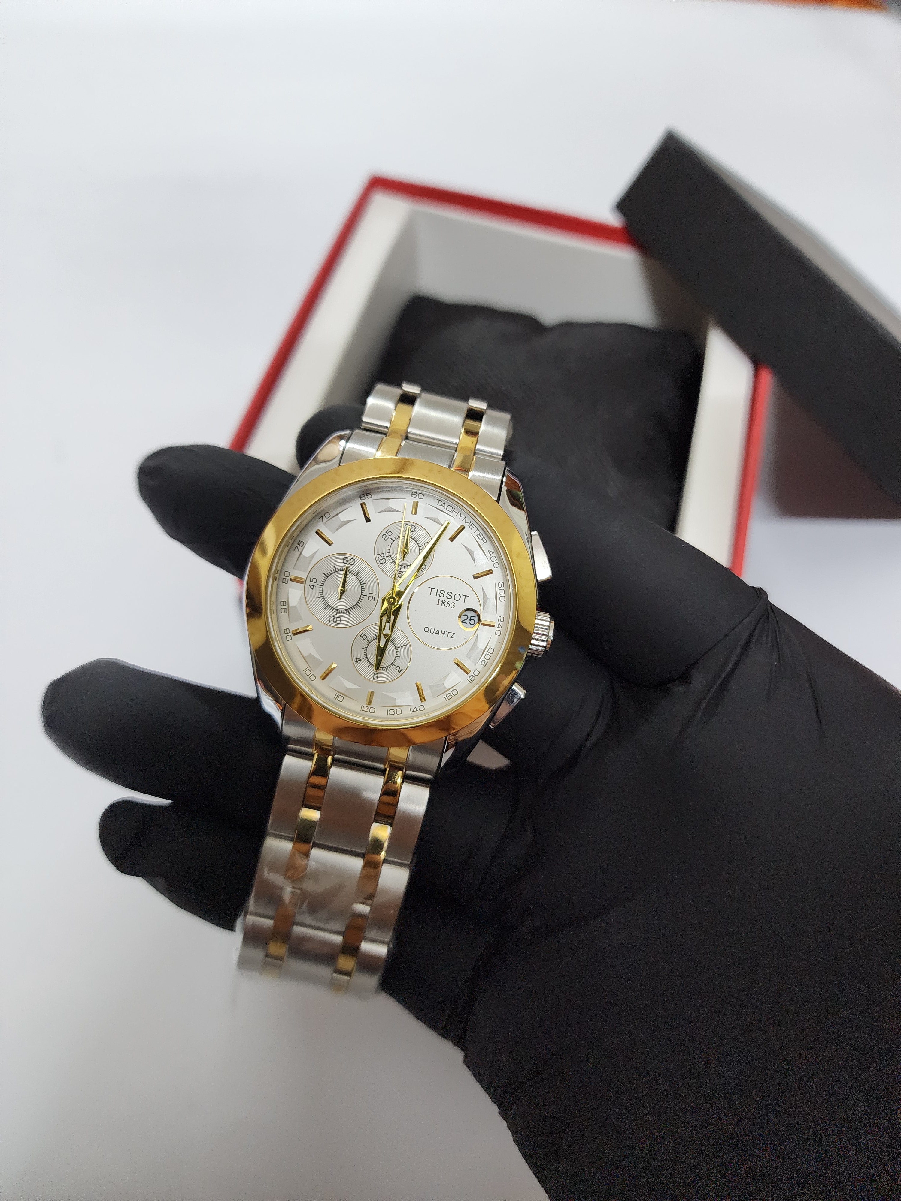 Tissot Chronograph - Two Tone - Golden Silver