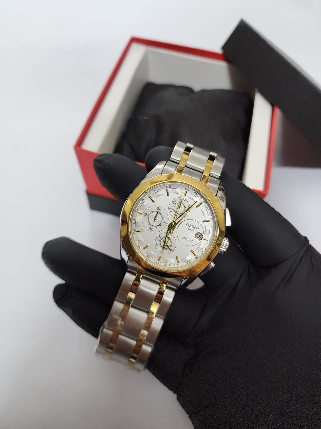 Tissot Chronograph - Two Tone - Golden Silver