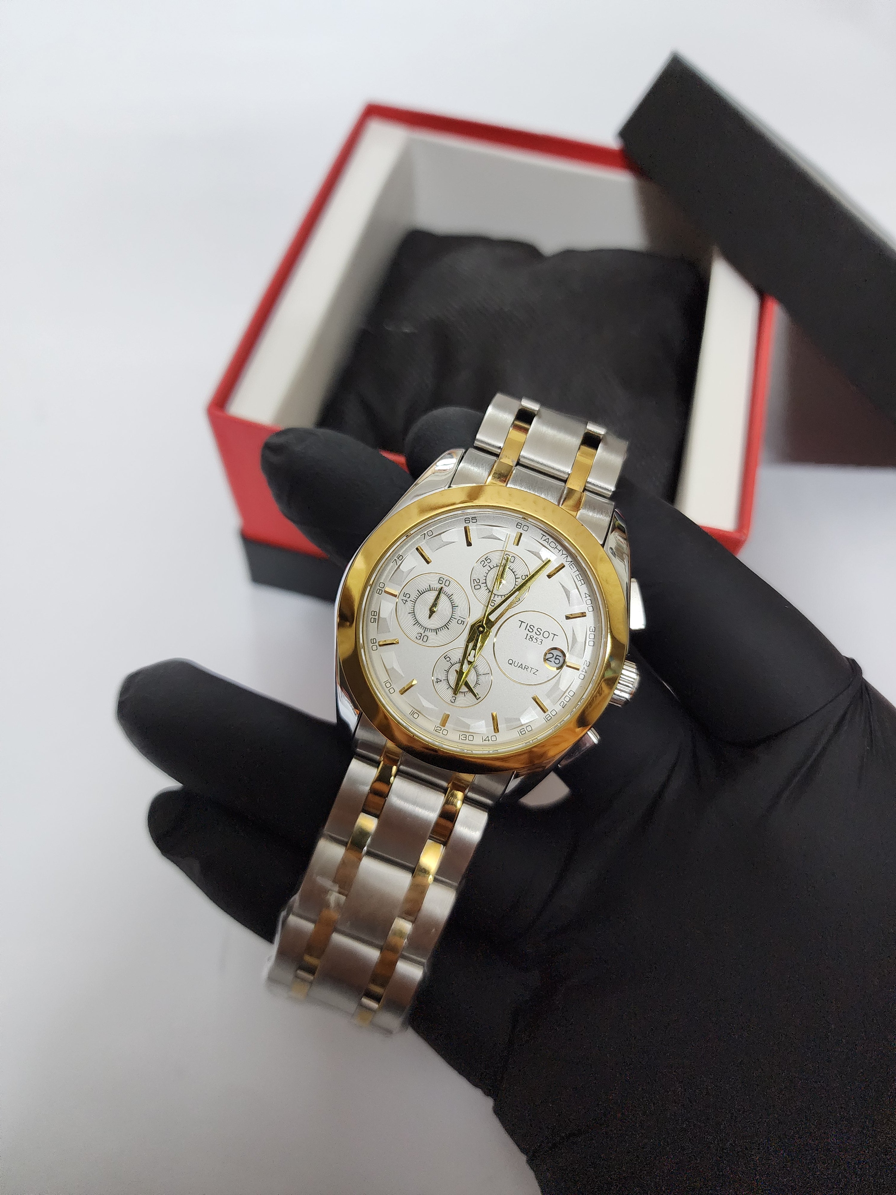 Tissot Chronograph - Two Tone - Golden Silver