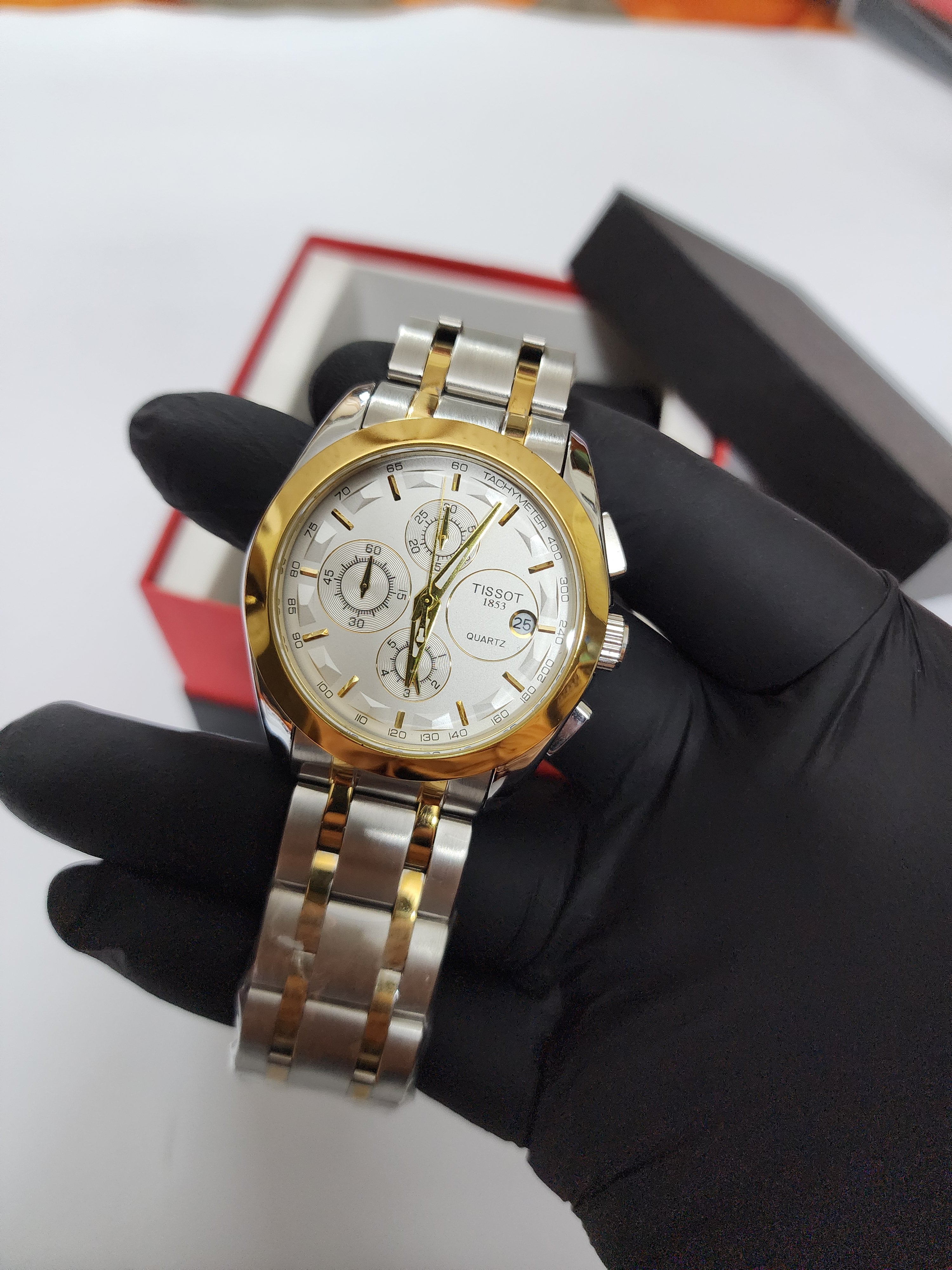 Tissot Chronograph - Two Tone - Golden Silver