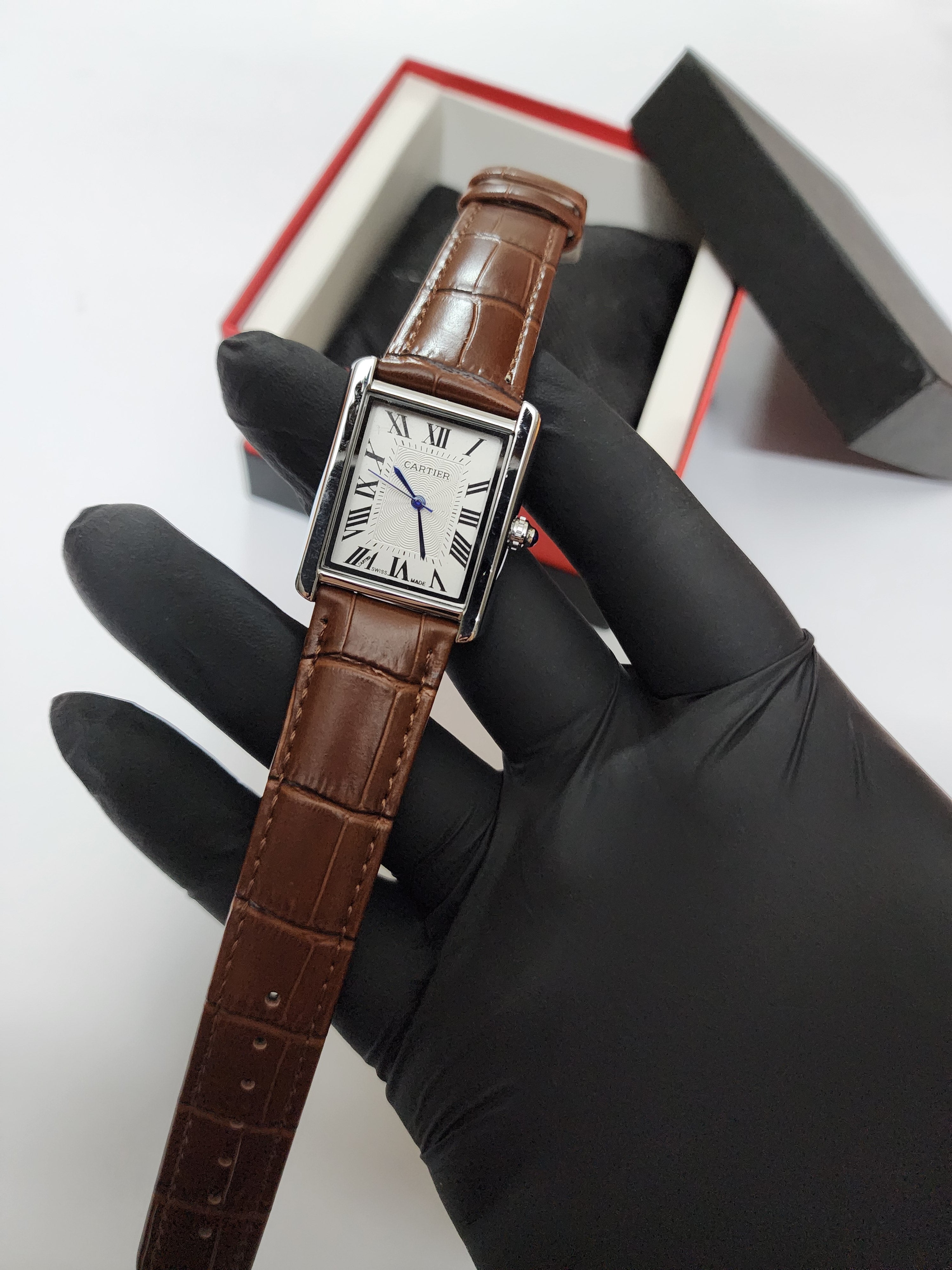Cartier Tank Old Money - Brown Belt