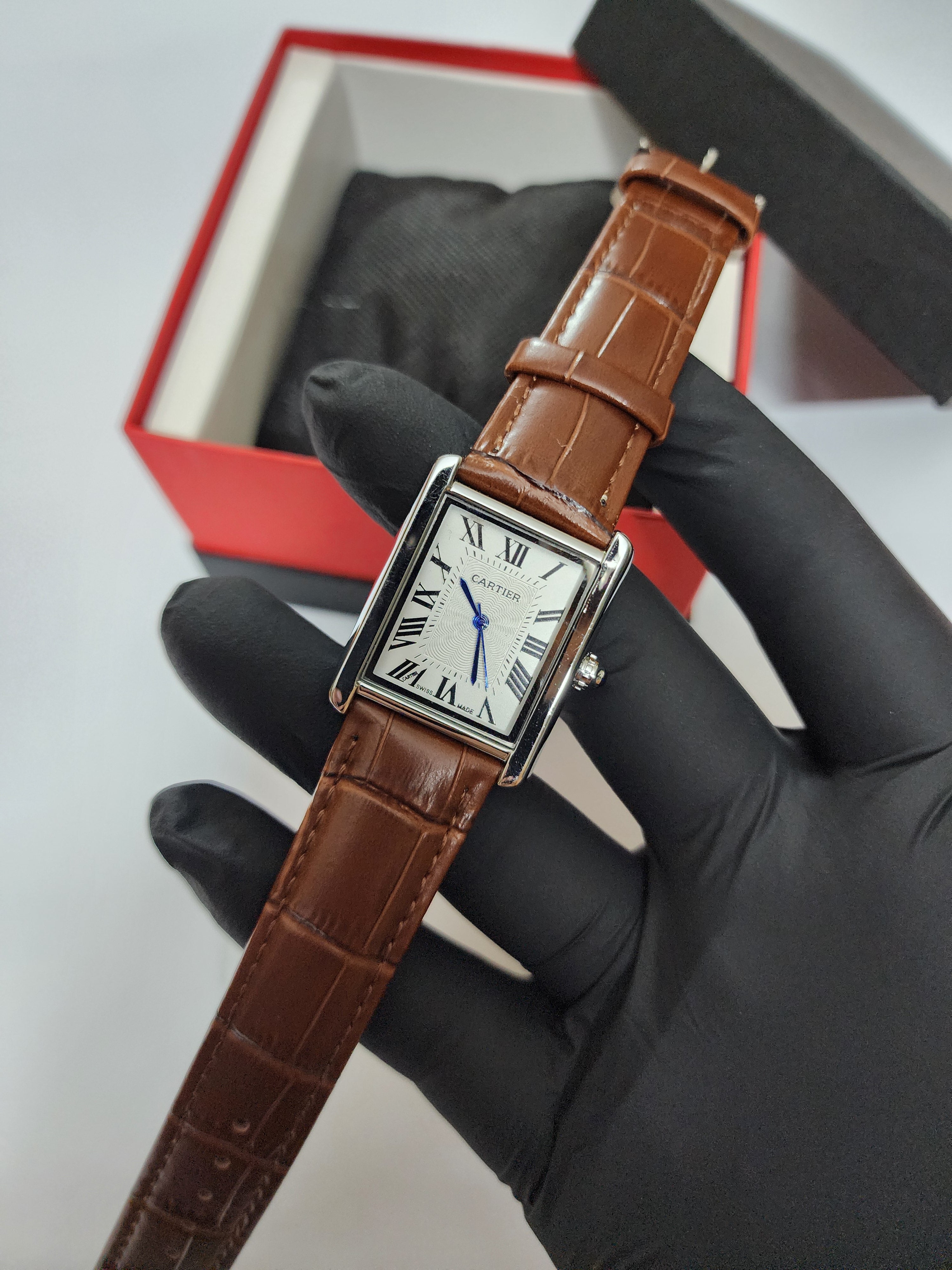 Cartier Tank Old Money - Brown Belt