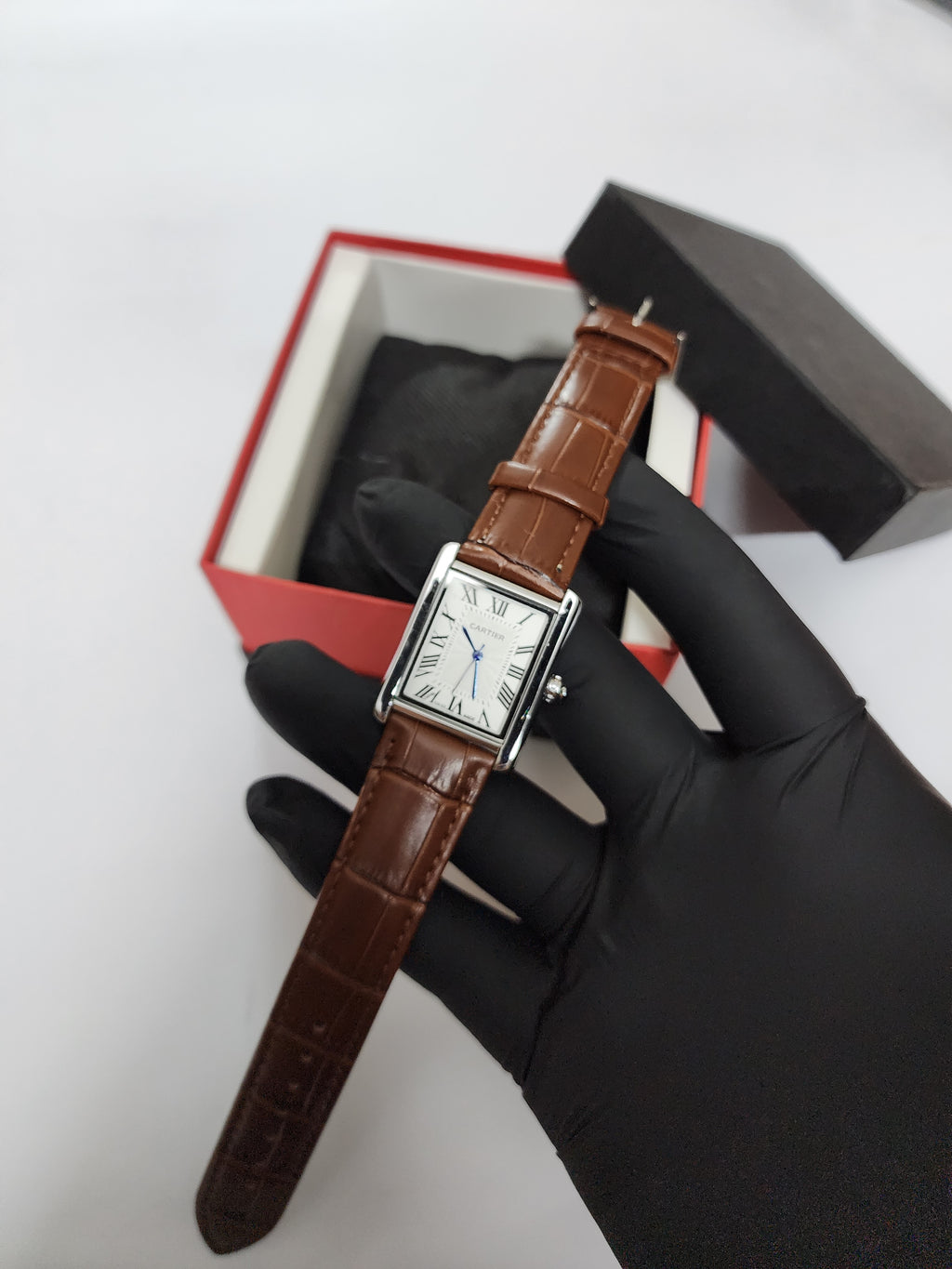 Cartier Tank Old Money - Brown Belt