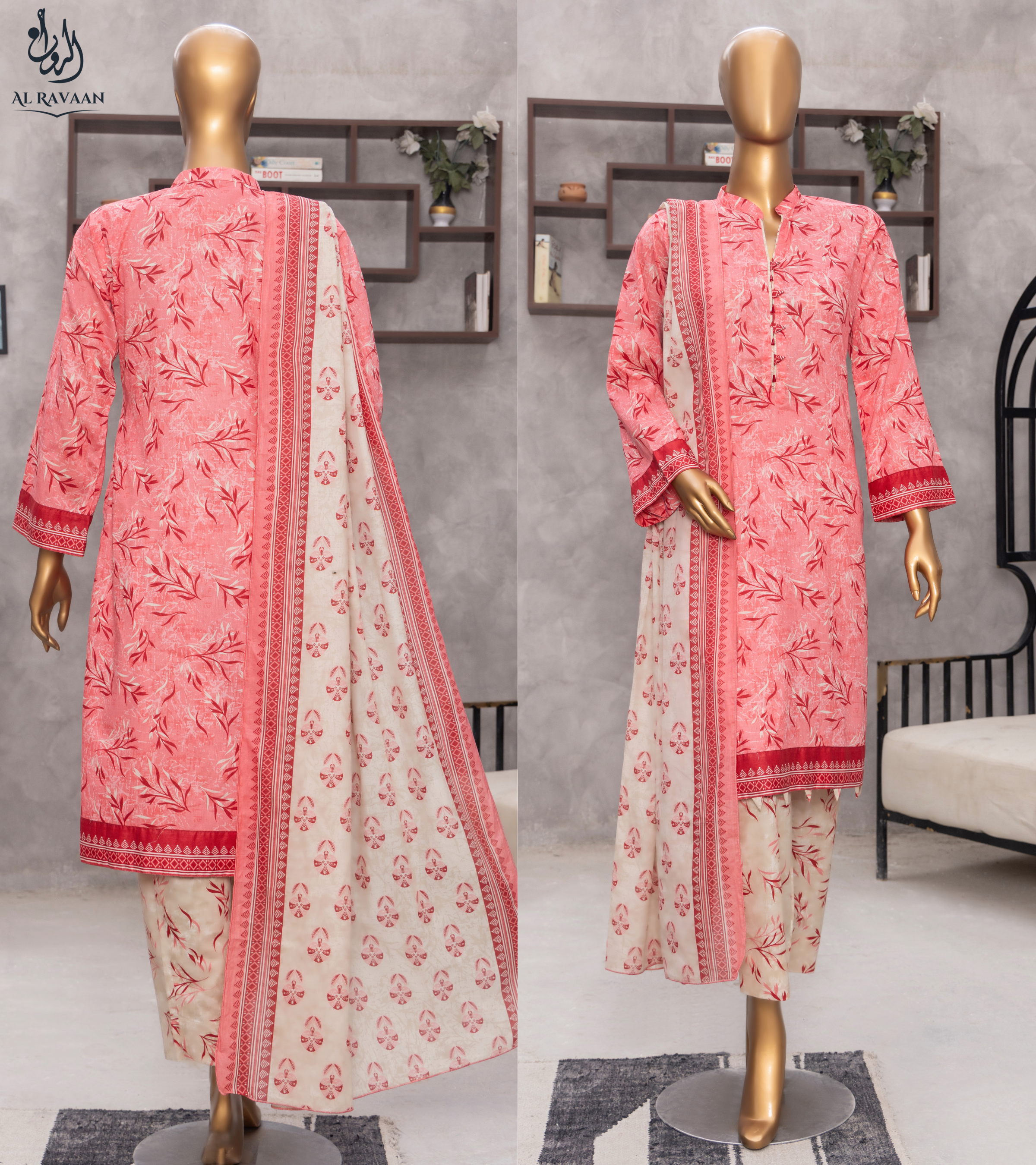 Al Ravaan - Camric Lawn by Safina  - Design 1