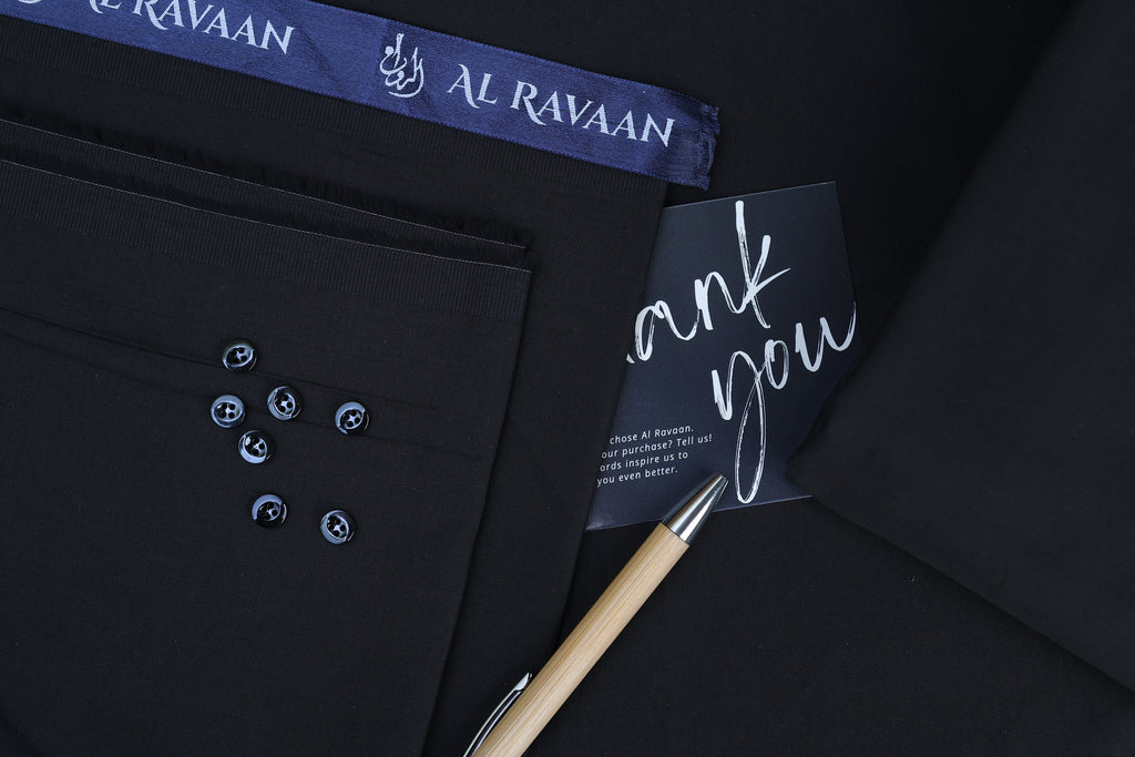 Imported Cotton Satin Black