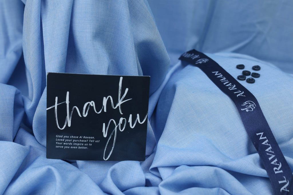 Imported Shamrey Cotton Sky Blue