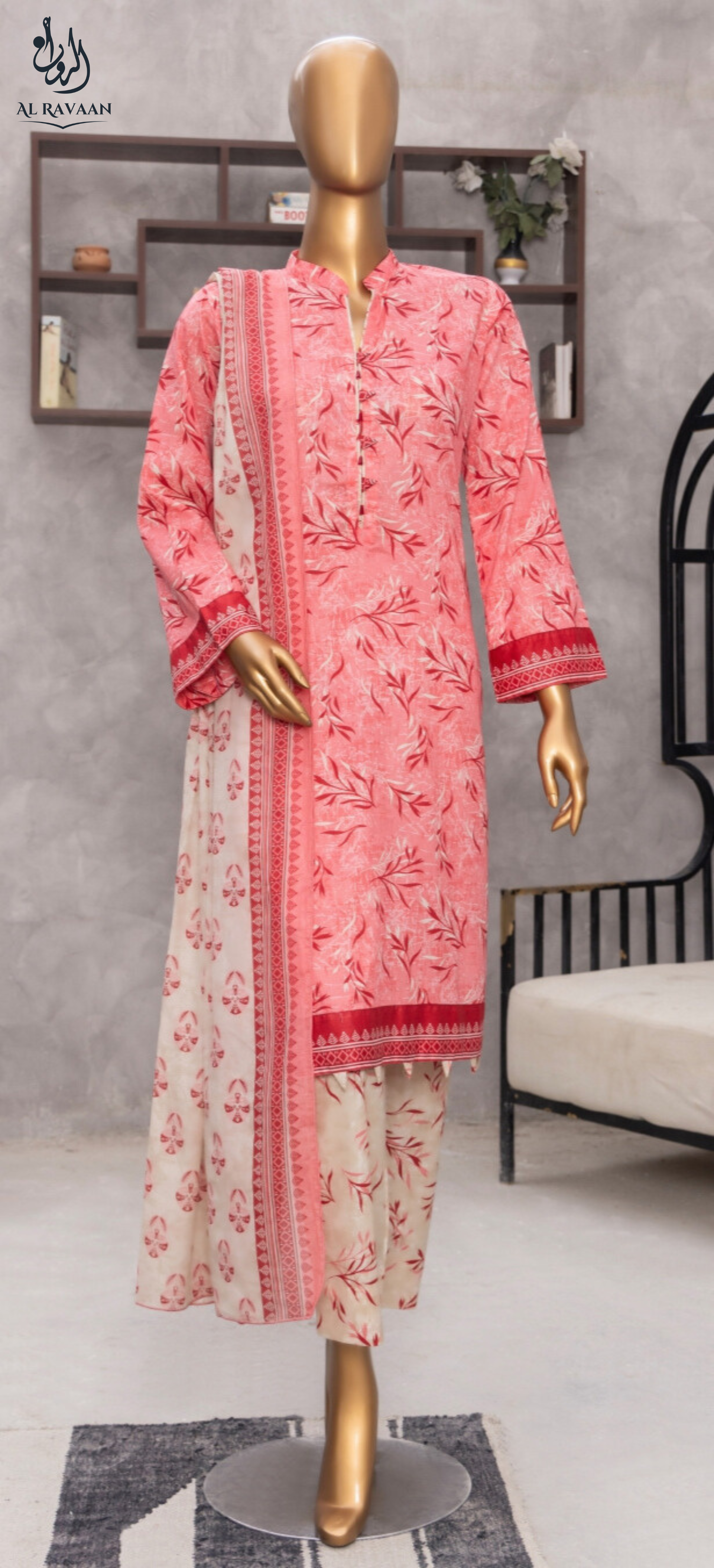 Al Ravaan - Camric Lawn by Safina  - Design 1