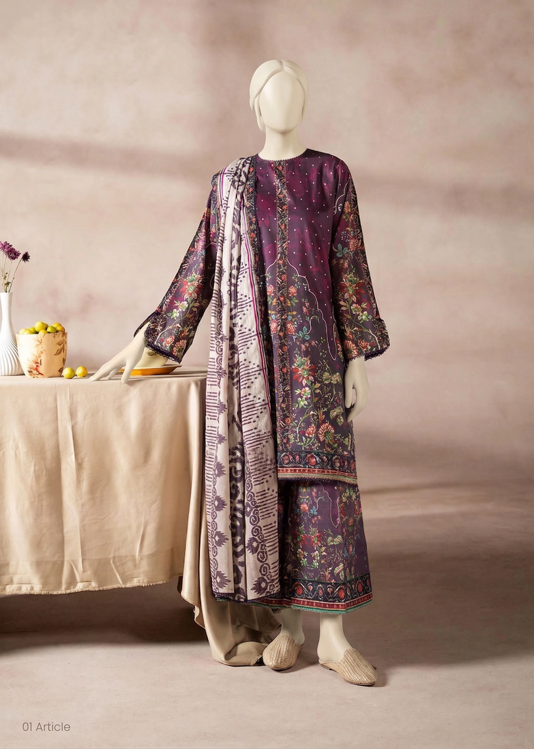 Al Ravaan - Rushma By Gul Jee Printed Lawn - A1
