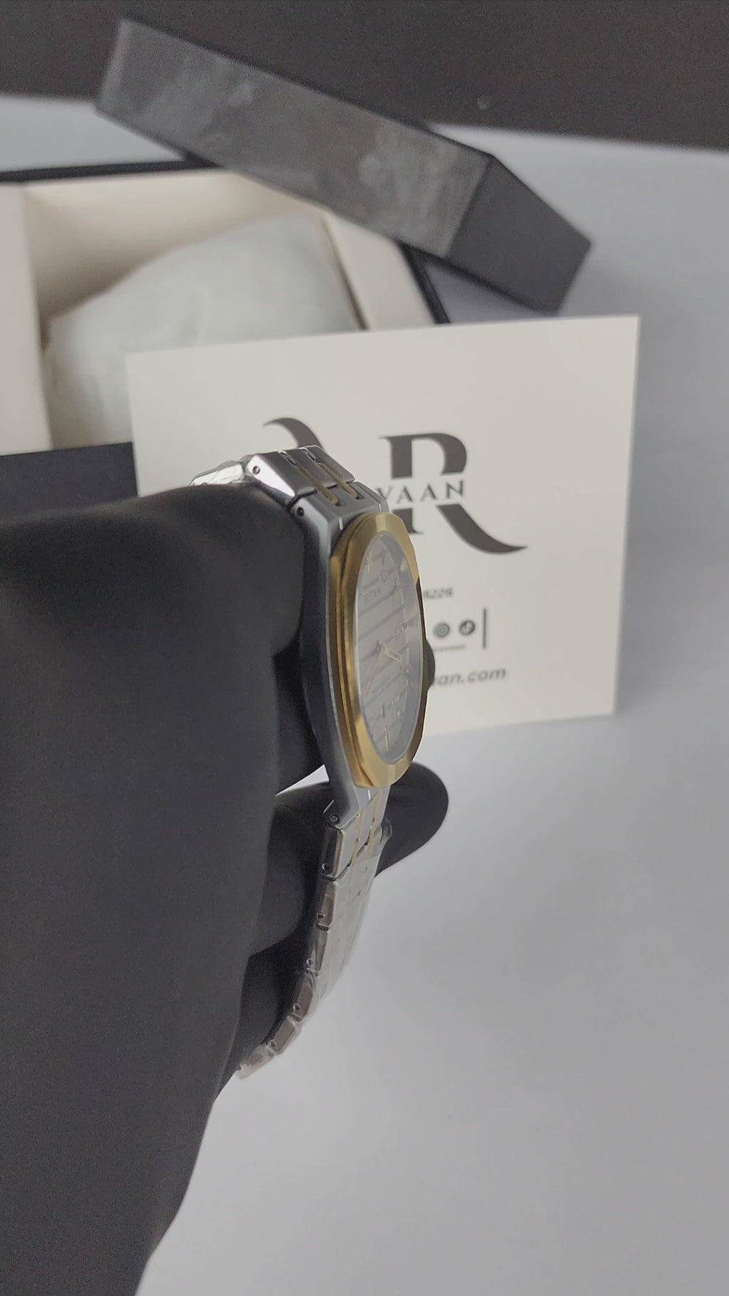 Luxury Bestwin Slim #227 - Two Tone - Silver Dial